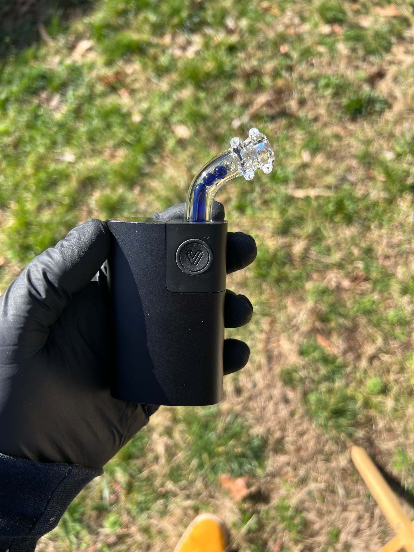 Potv Lobo/ One Glass terp pill/ marble stem w/ blown Mp - Cobalt