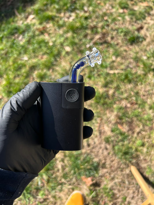 Potv Lobo/ One Glass terp pill/ marble stem w/ blown Mp - Cobalt