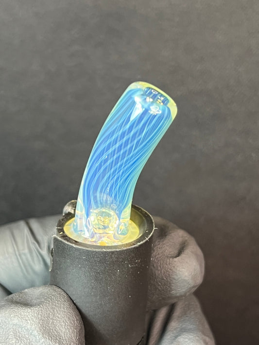 Puffco Pivot Glass Turbine Top - Silver Fume #3