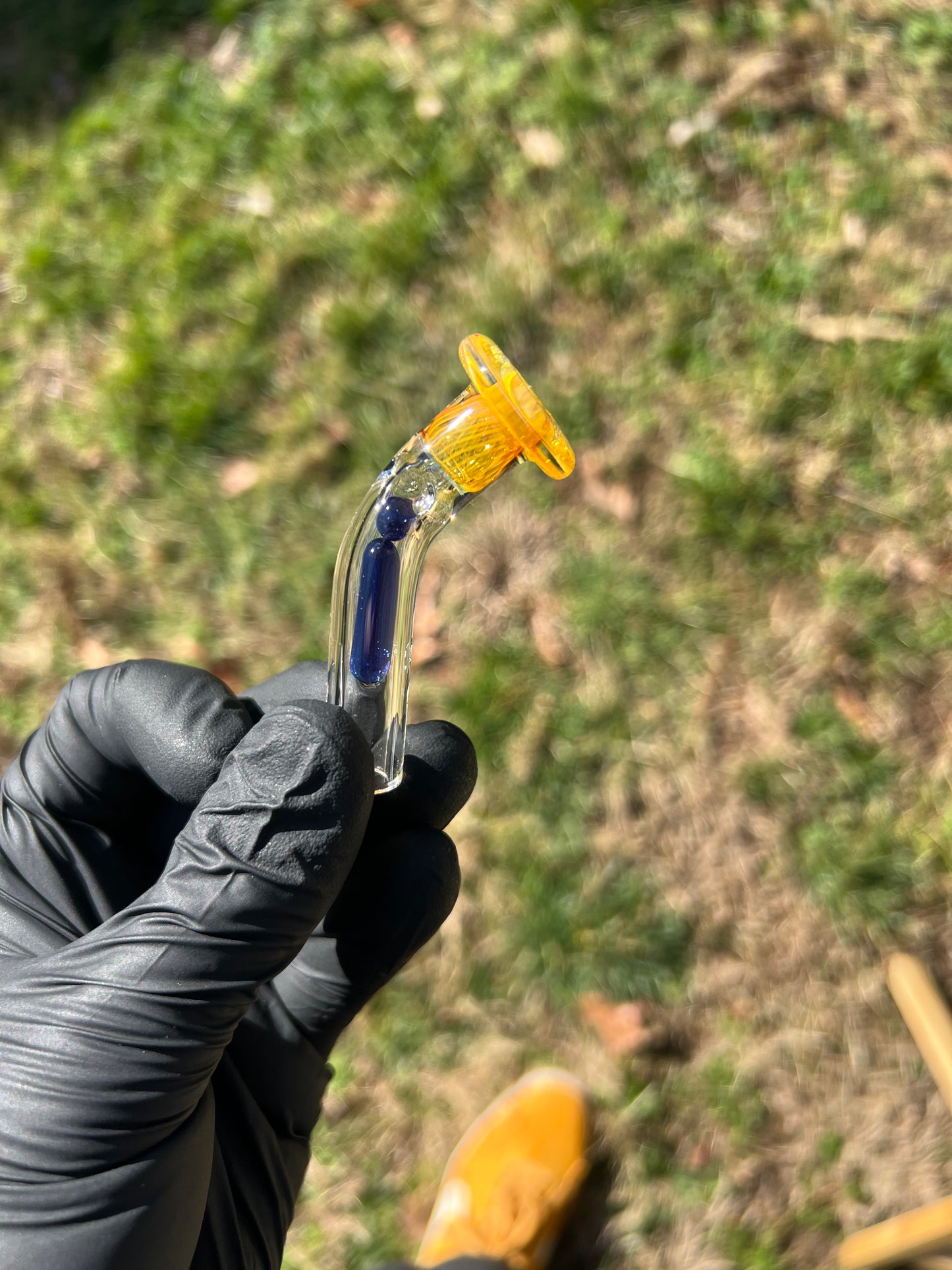 Potv Lobo/ One Glass terp pill/ marble stem w/ Fume Mp - Cobalt