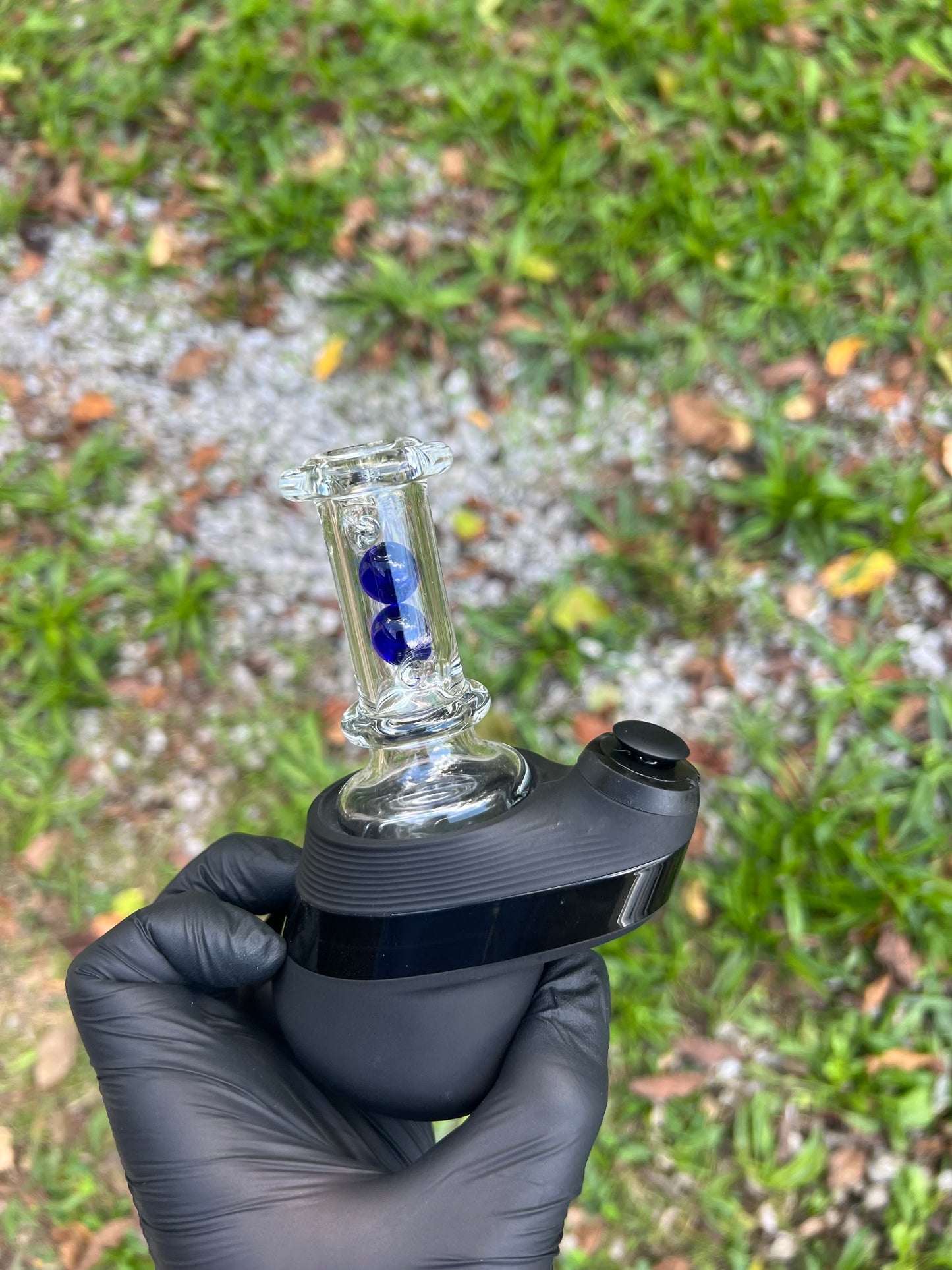 Puffco Peak Dry Marble Top - Cobalt Blue