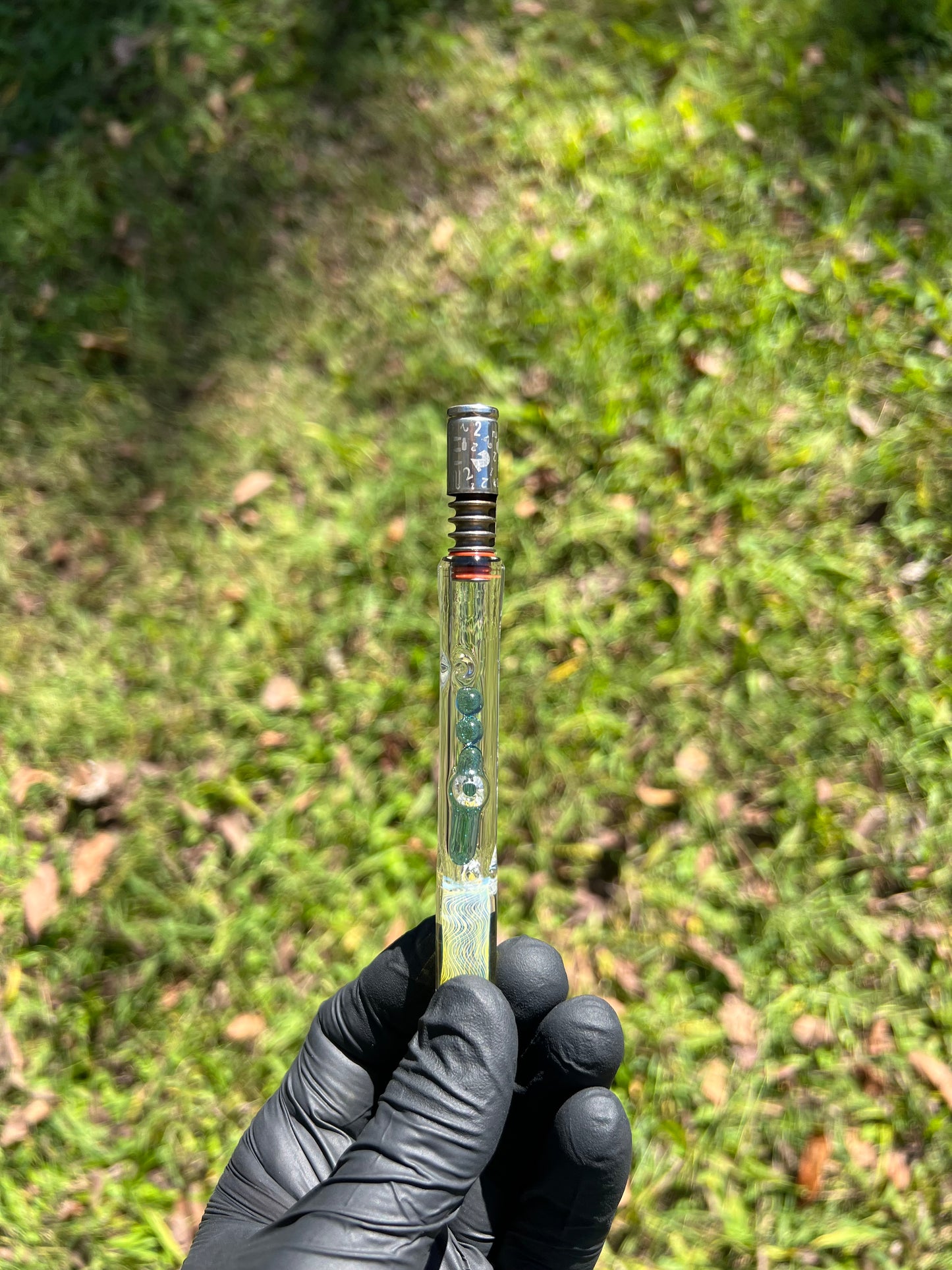 Dynavap Stem w/ Silver Fume MP and Marbles- Marina