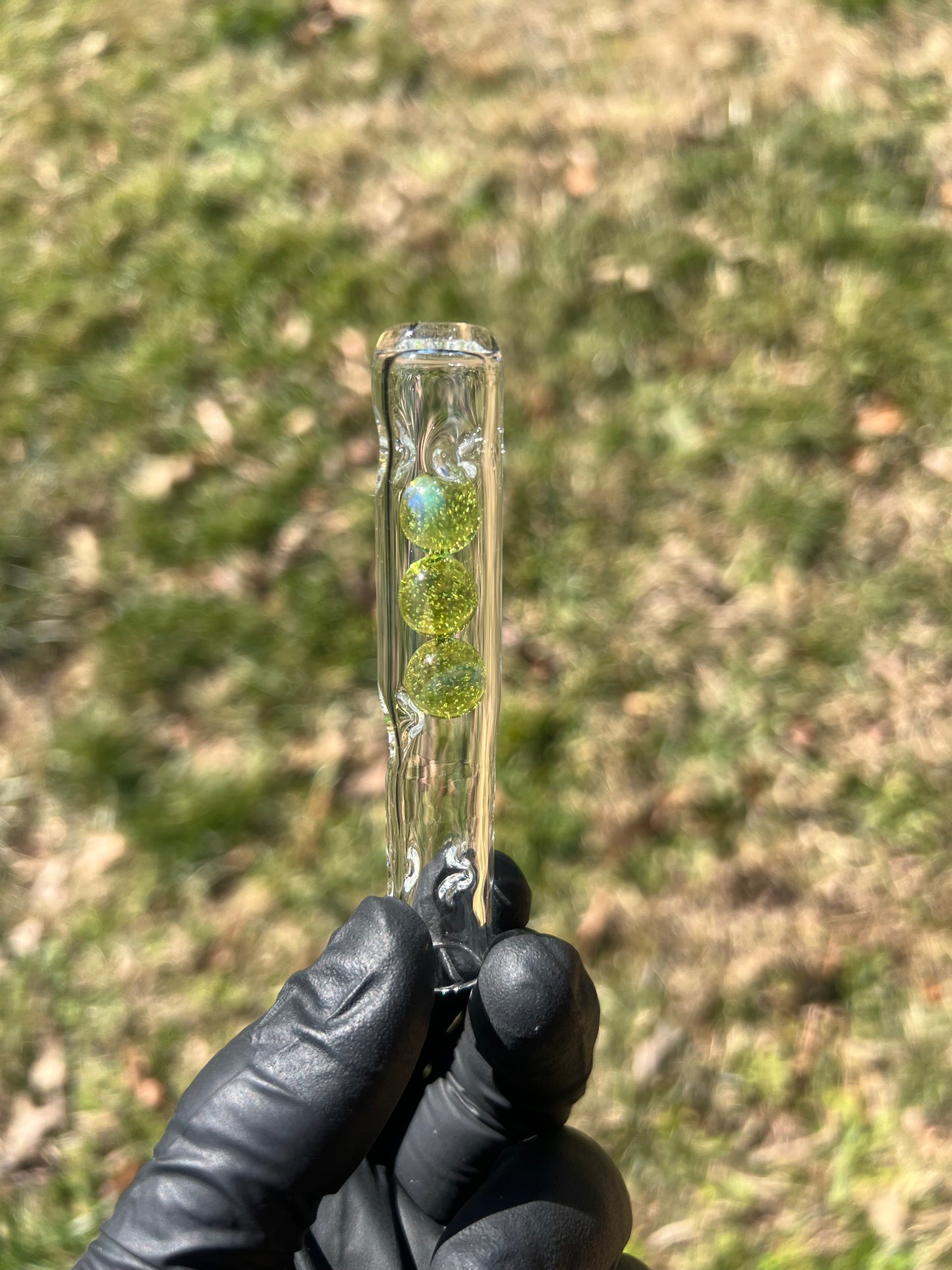 Solo 3 Glass Marble Stem - Limeade #1