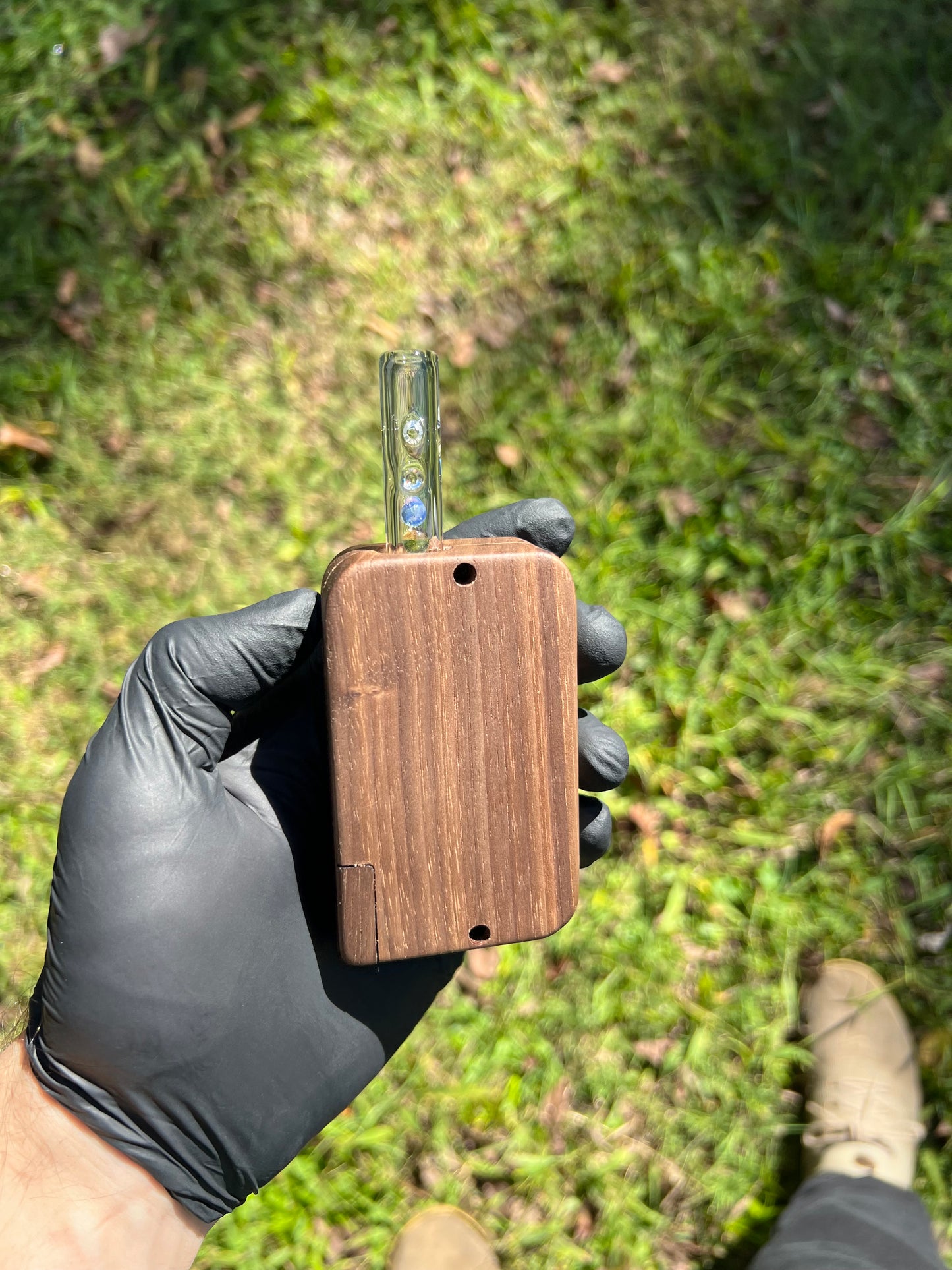 FAT X/ Dynavap Glass Terp Pill/ Marble Stem- Absinthe/ Ghost