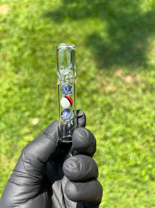 Tinymight Glass 3 Marble Stem w/dimpled mouthpiece - Gengar