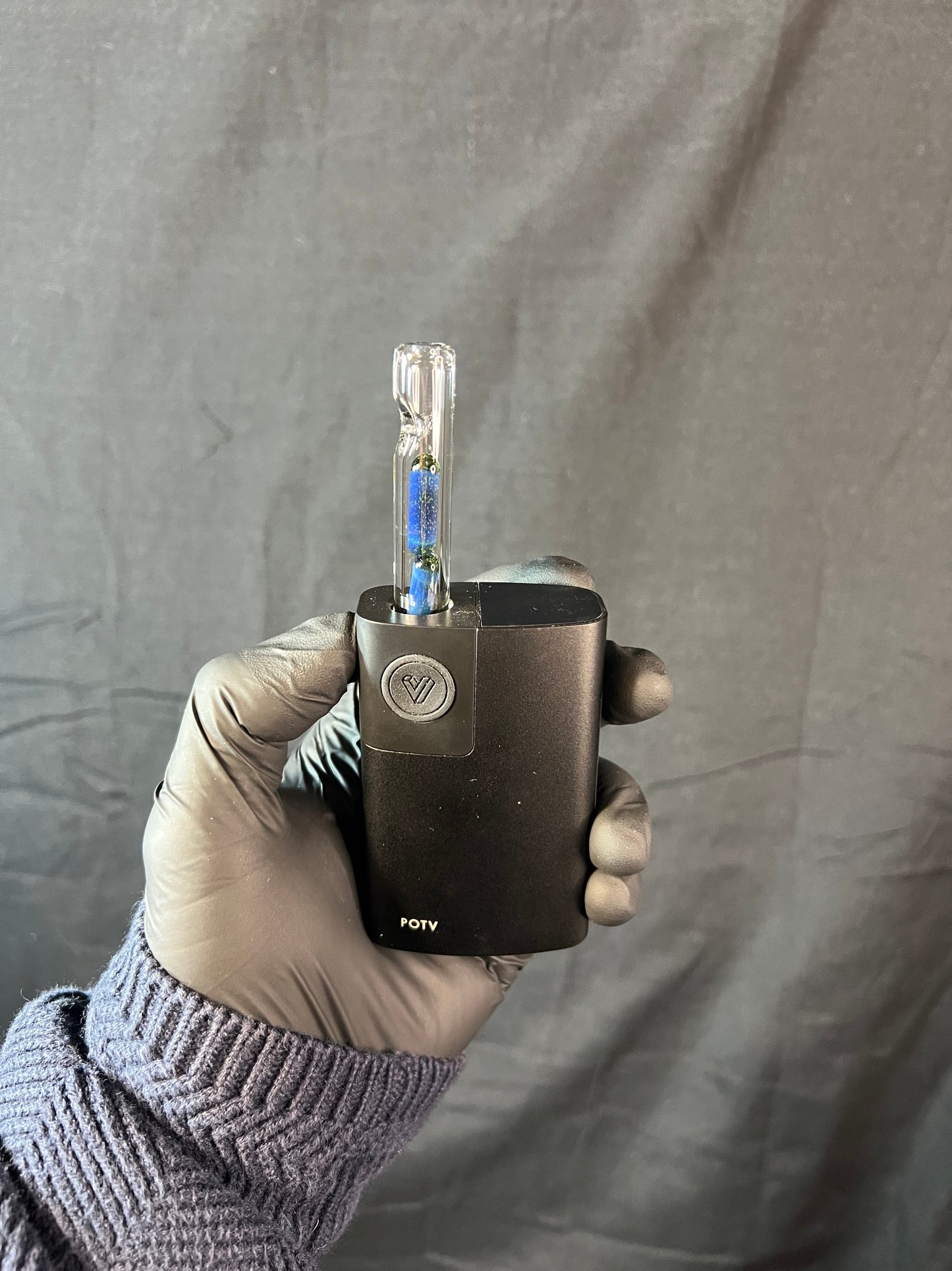 Potv Lobo/ One Glass 2 Terp pill stem - blue honey