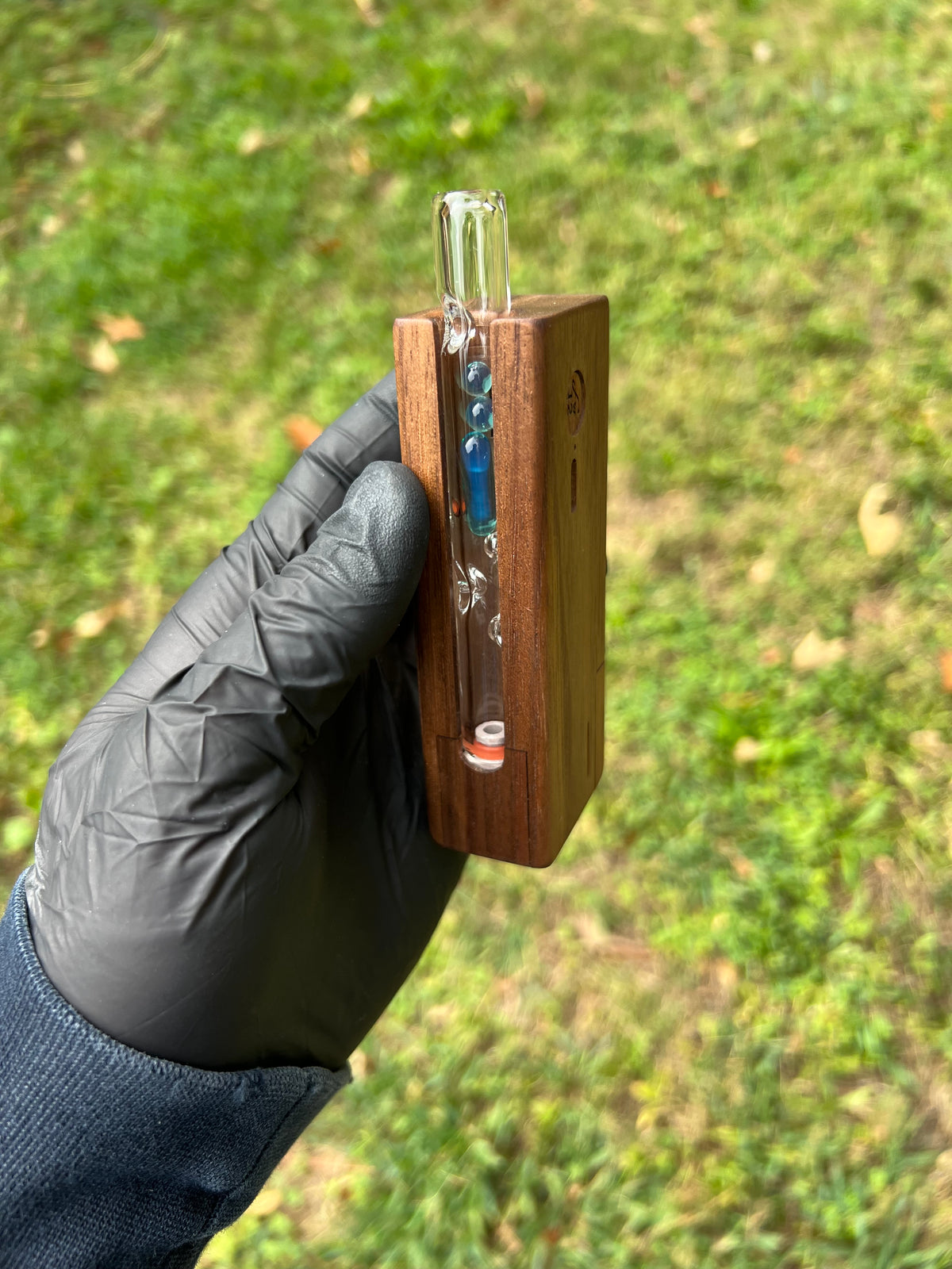 Firewood 11/12 Glass Terp Pill/ marble Stem- Marina