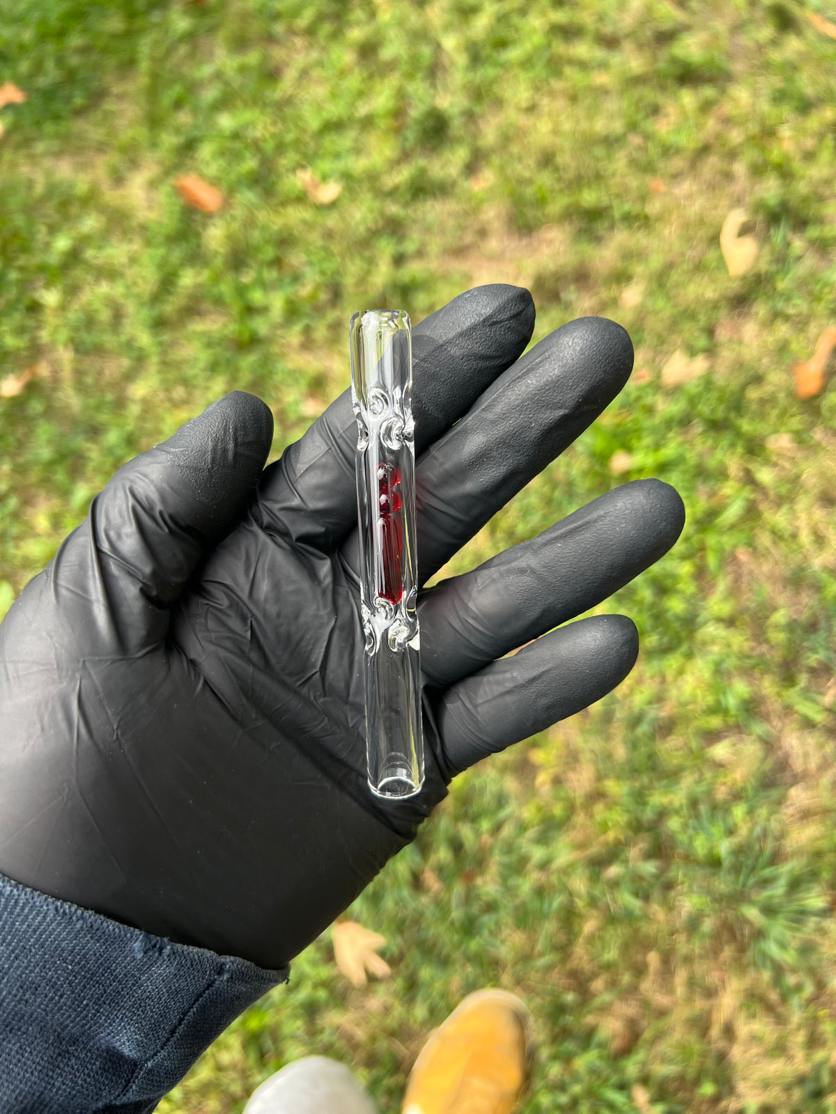 Firewood 11/12 Glass Terp Pill/ marble Stem- Transparent Phoenix #2