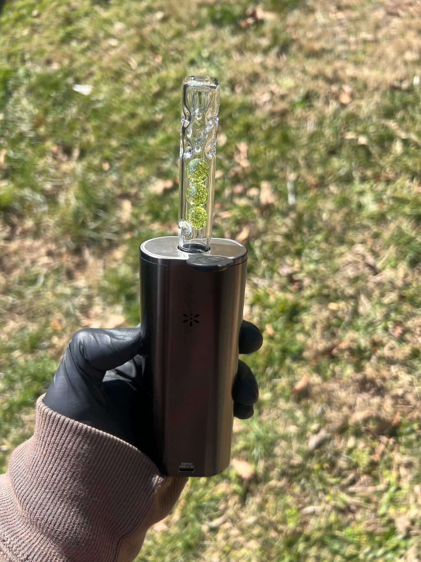 Solo 3 Glass Marble Stem - Limeade #2