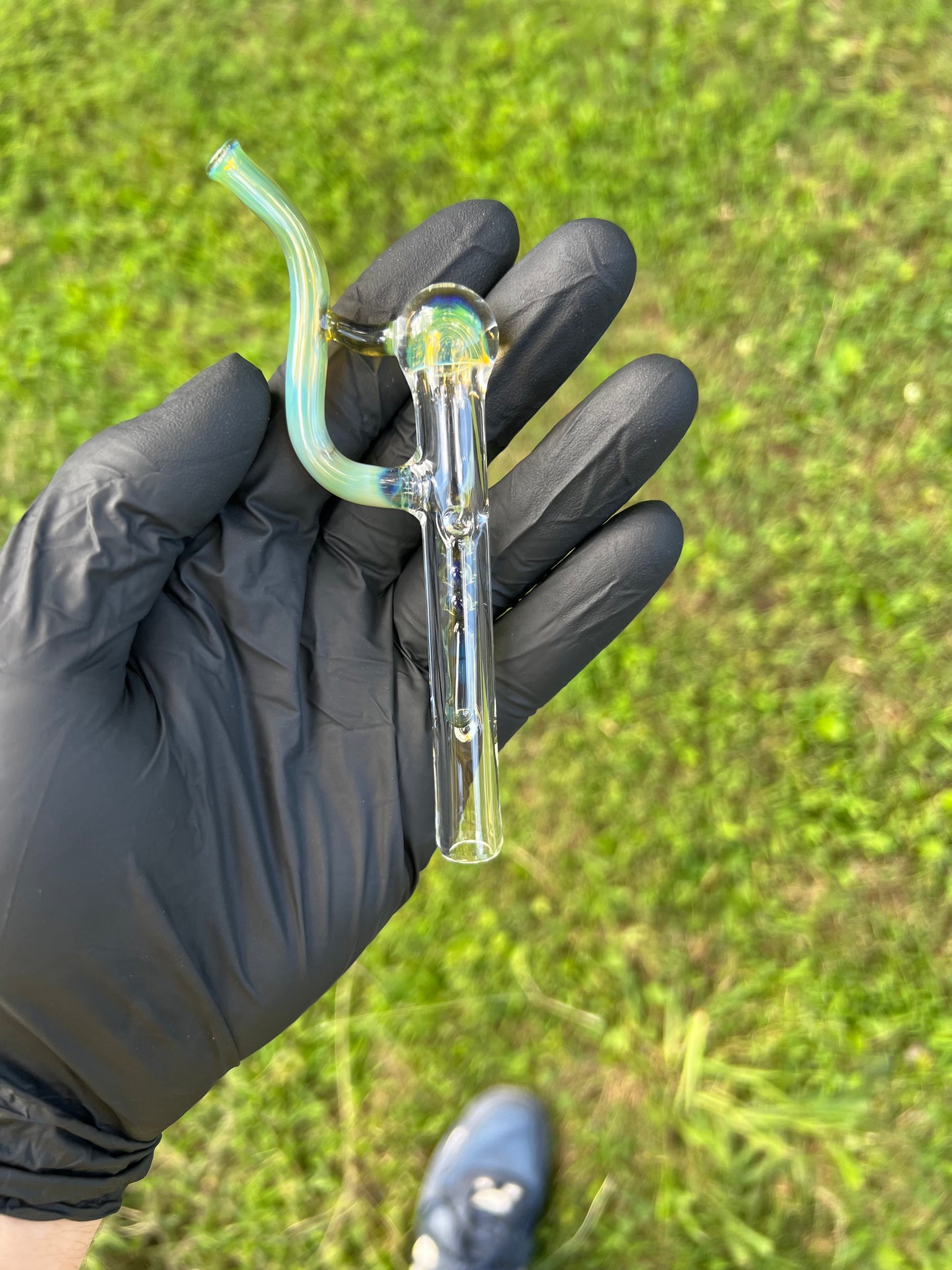 Firewood 11 Glass Terp Pill/ marble Implosion Stem- Nightshade