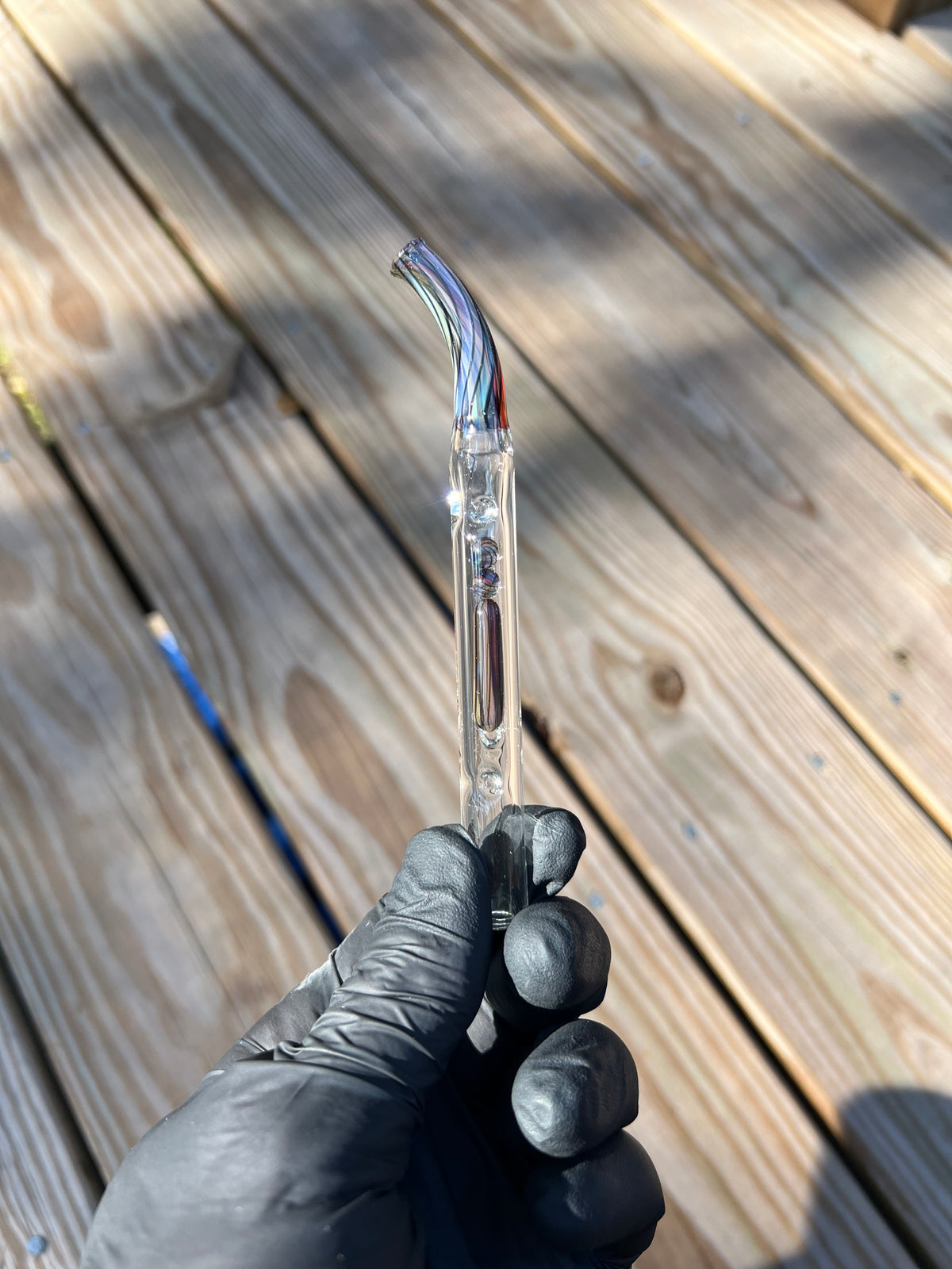 Firewood 11/12 Glass Terp Pill/ marble curved stem- Vibes