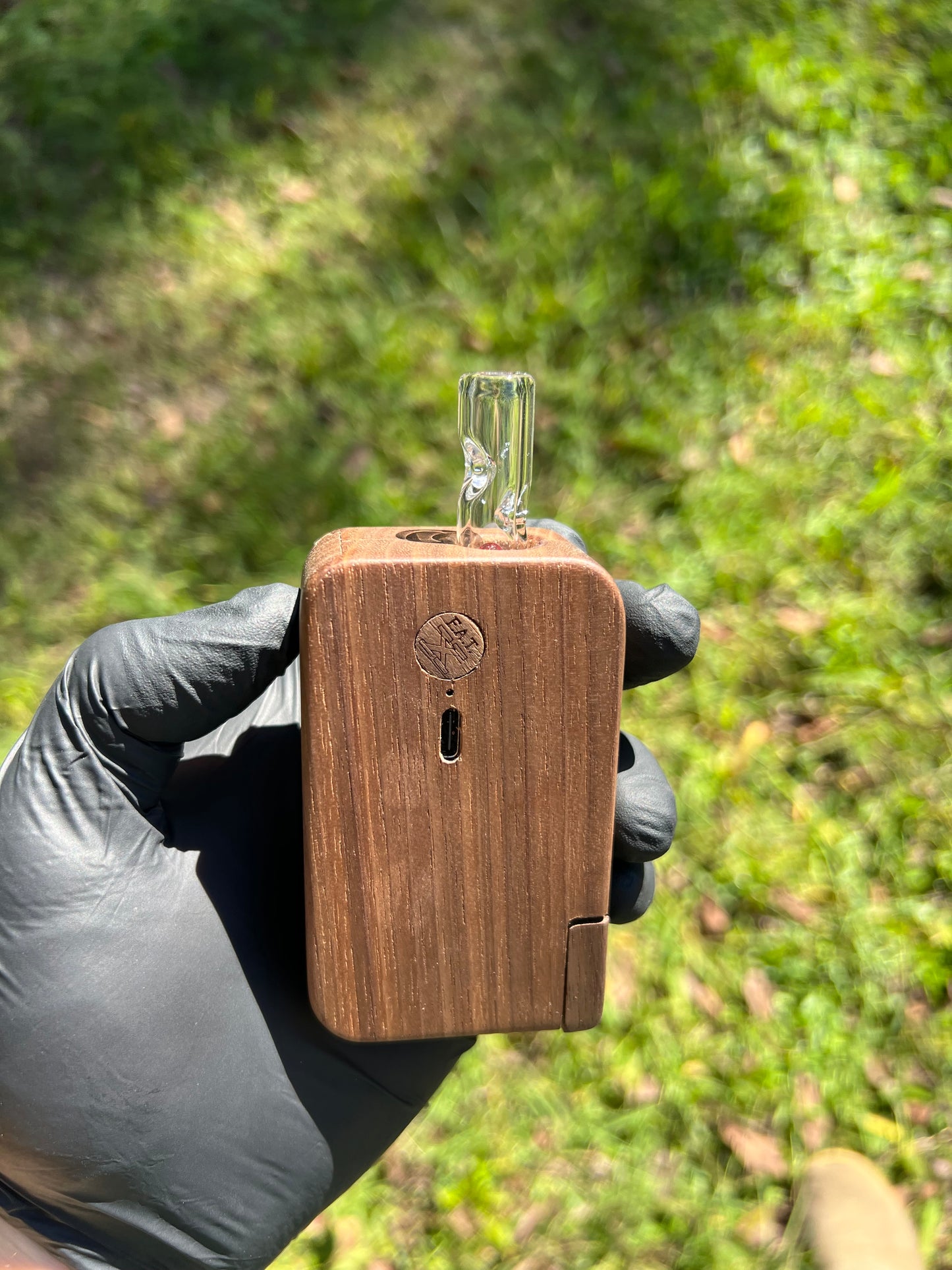 FAT X/ Dynavap Glass Marble Stem- Red