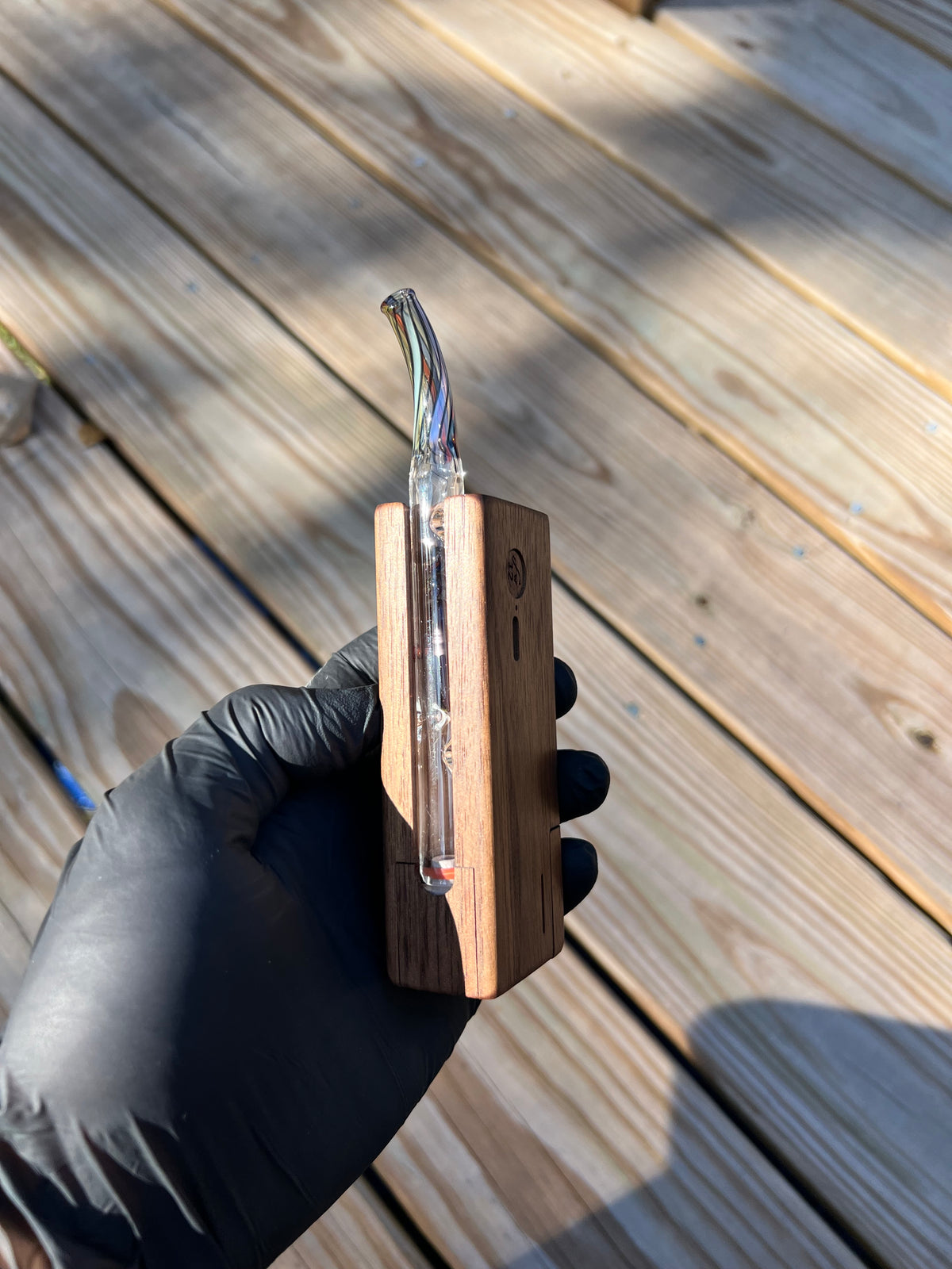 Firewood 11/12 Glass Terp Pill/ marble curved stem- Vibes