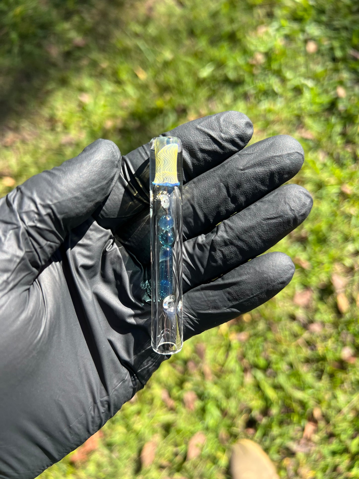 FAT X/ Dynavap Glass Terp Pill/ Marble Stem w/ Silver Fume MP- Marina