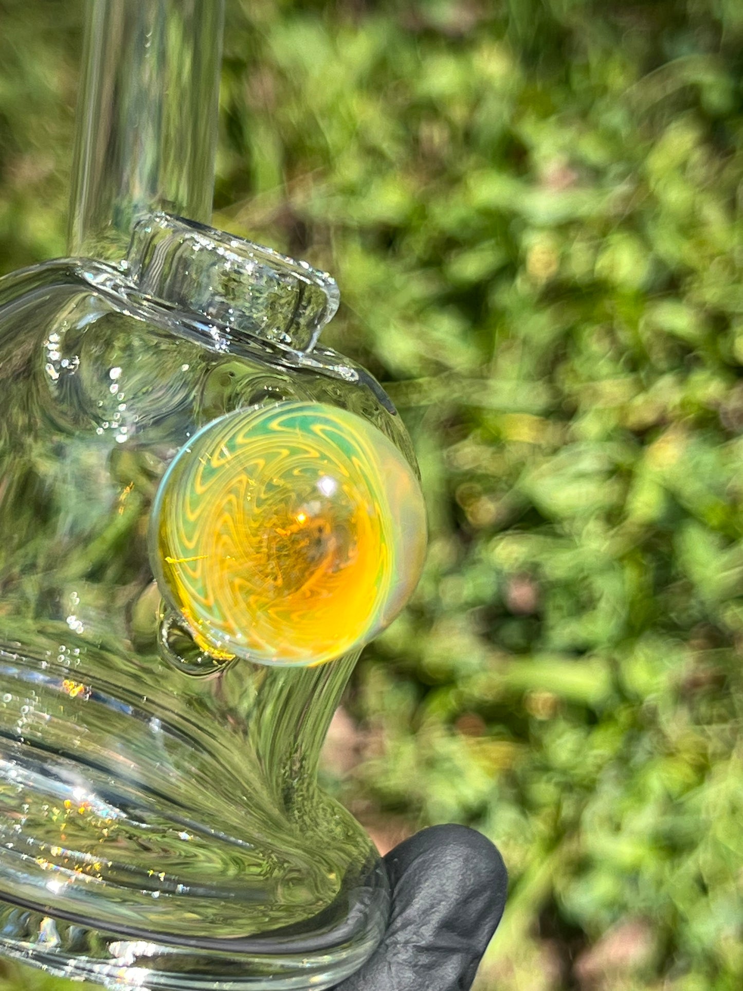 14mm dry rig w/ silver fume Marble- #2