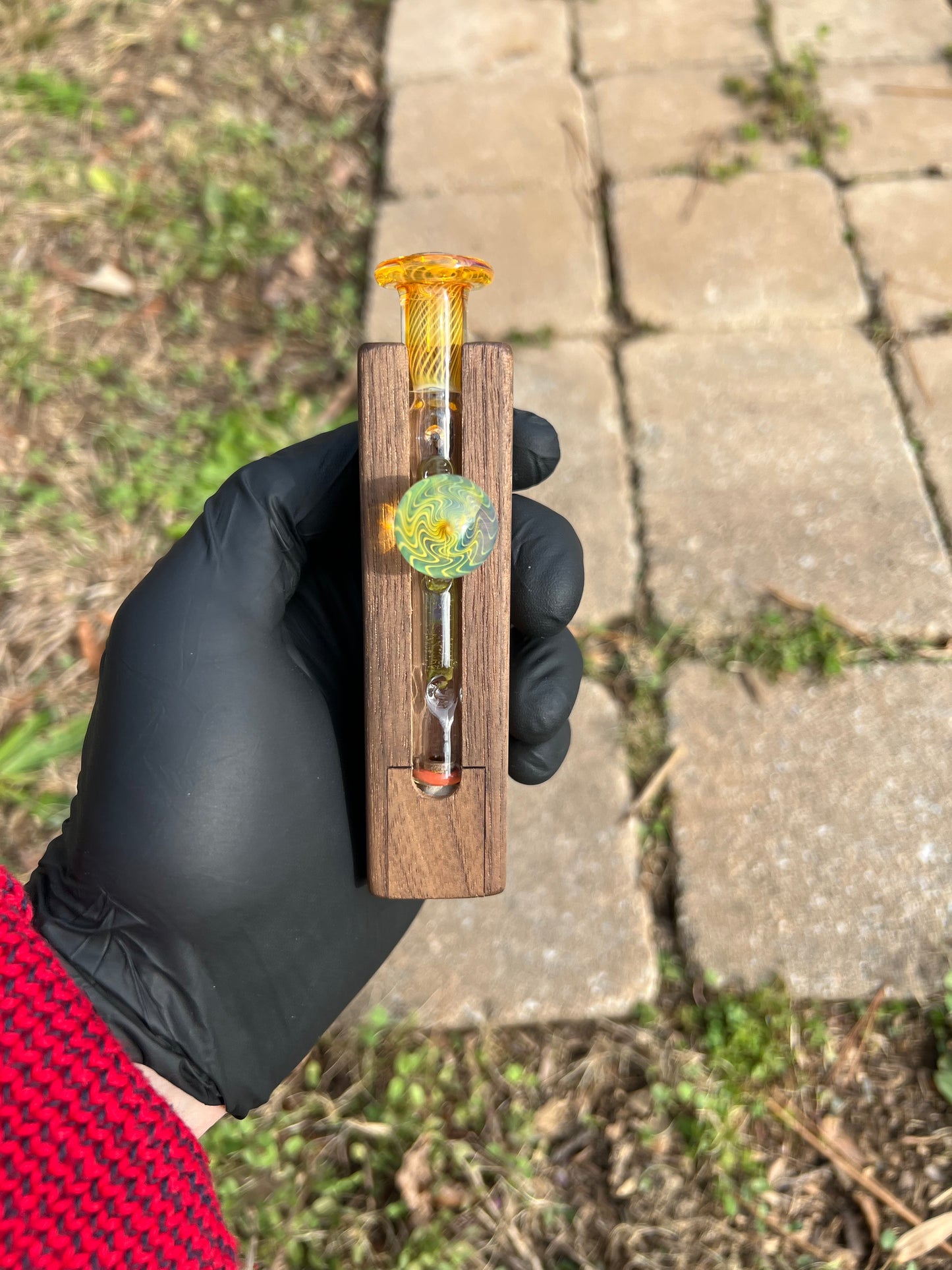 Firewood 11/ Dynavap Glass Terp Pill/ Marble Stem w/fume MP and marble- Limeade