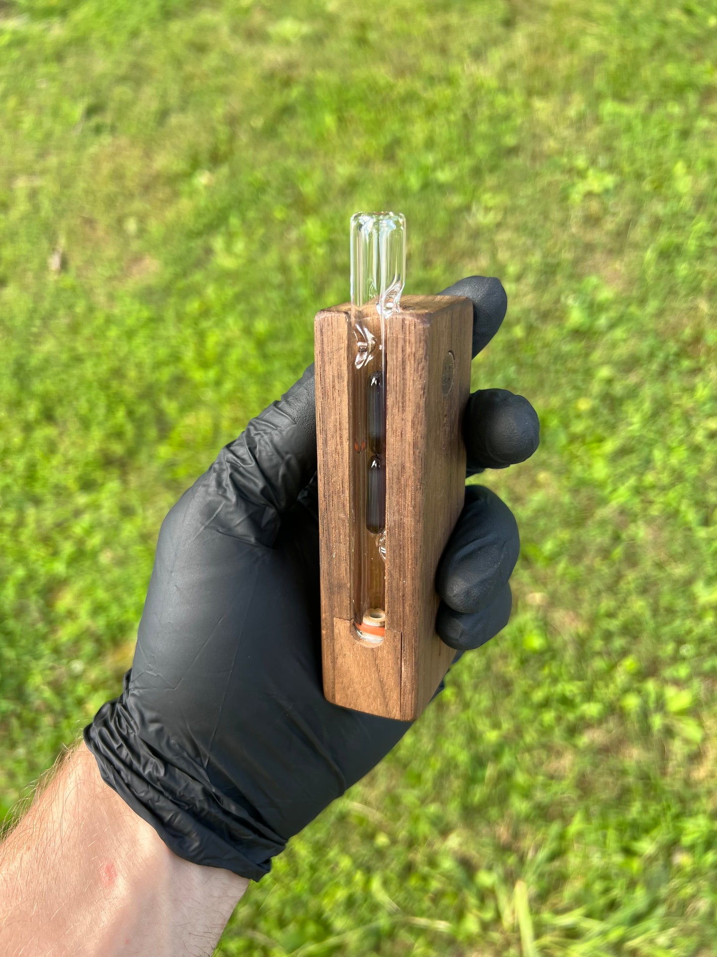 Firewood 11/ Glass 2 Terp Pill Stem- BlackBerry jam