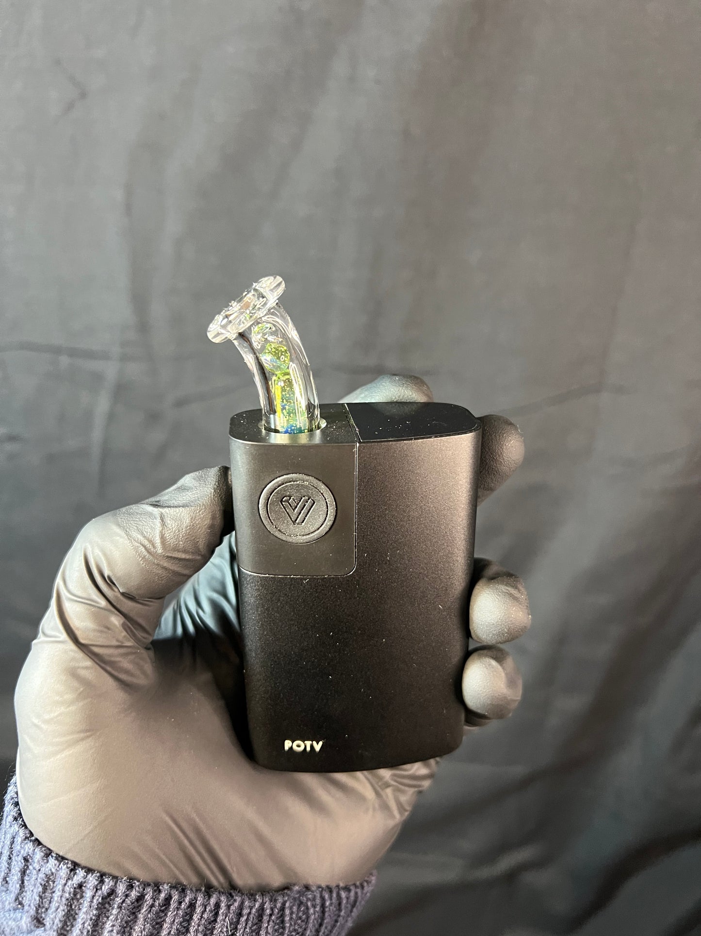 Potv Lobo/ One Glass terp pill/ marble stem w/ blown Mp - limeade #2