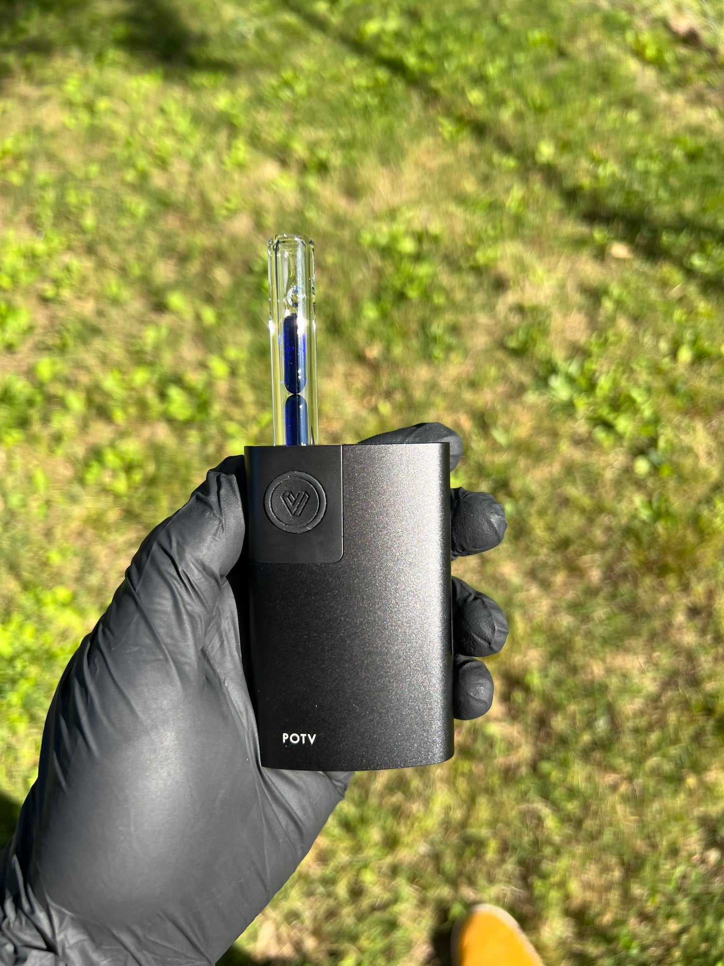 Potv Lobo/ One Glass 2 Terp pill stem - Cobalt