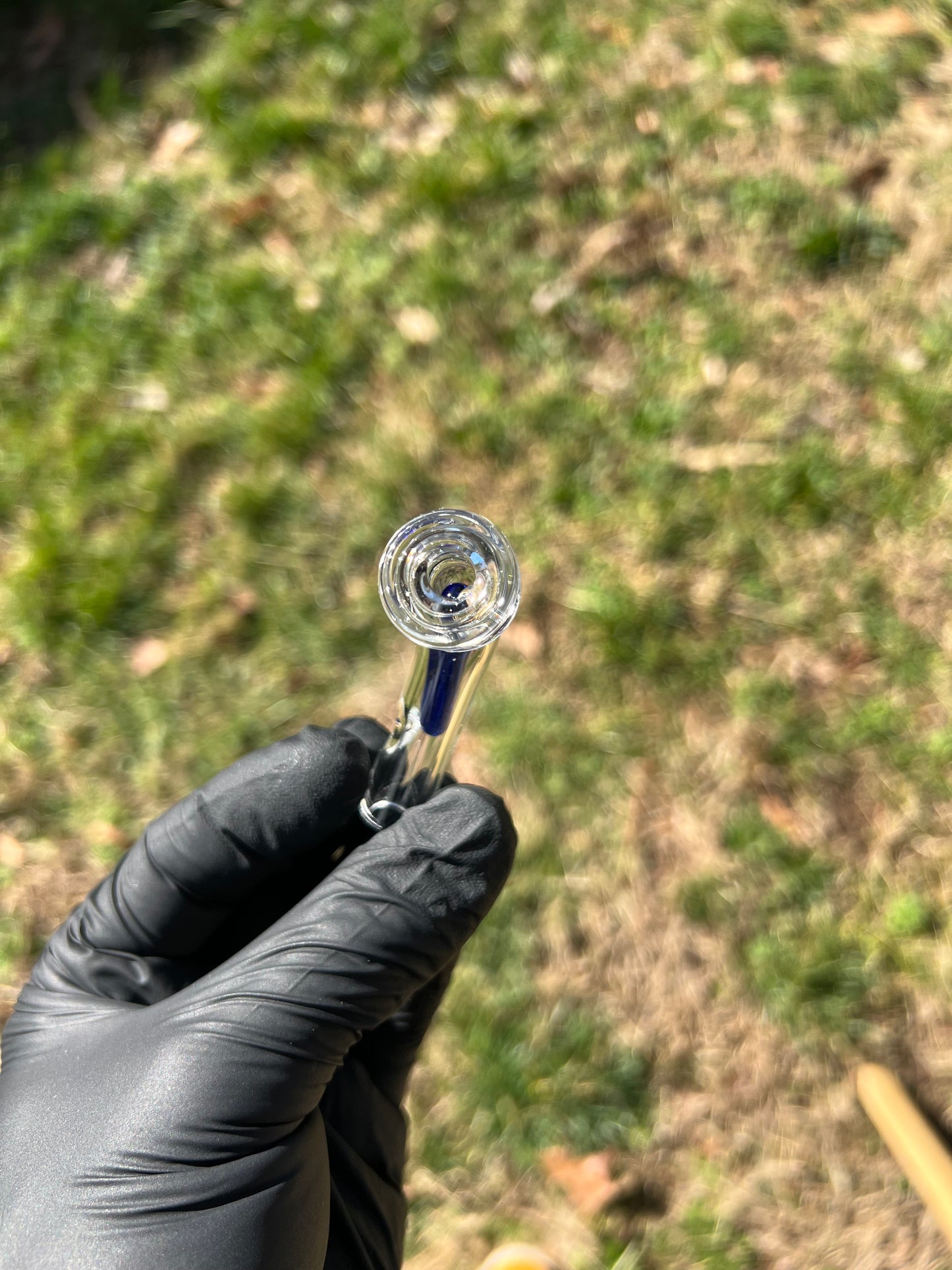 Potv Lobo/ One Glass terp pill/ marble stem w/ blown Mp - Cobalt