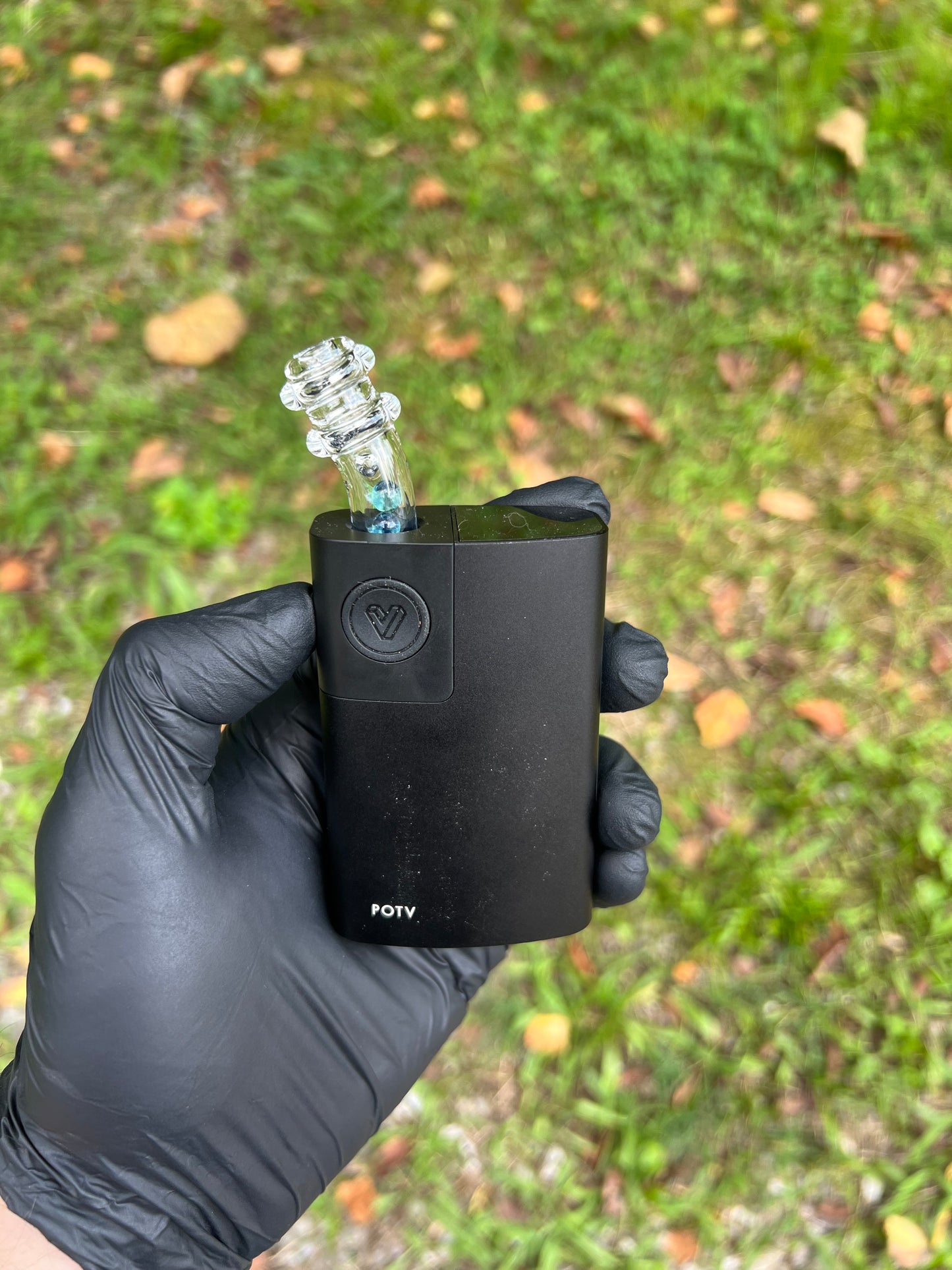 Potv Lobo/ One Glass marble stem w/ blown Mp - Marina