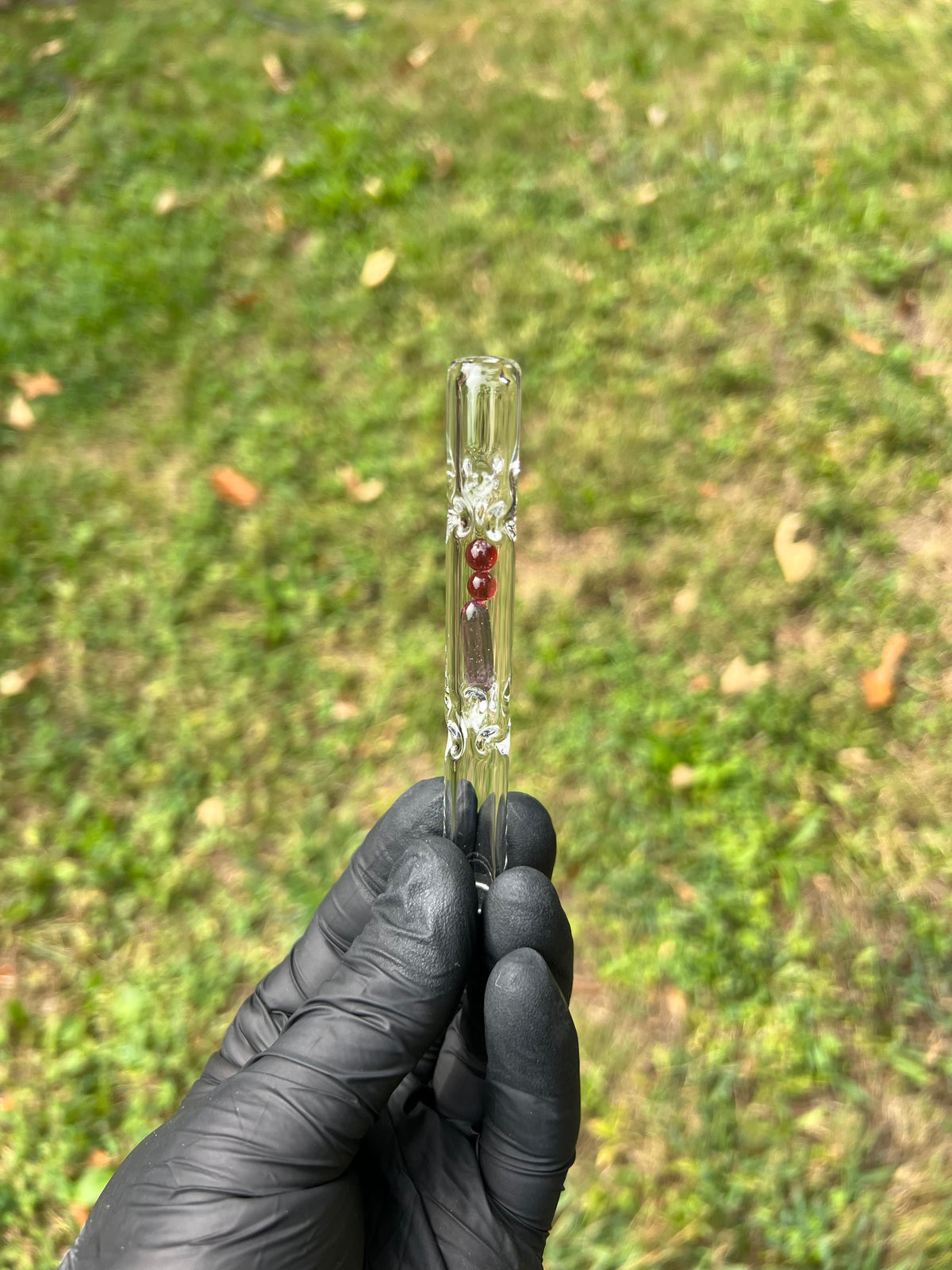 Firewood 11/12 Glass Terp Pill/ marble Stem- Transparent Phoenix #1