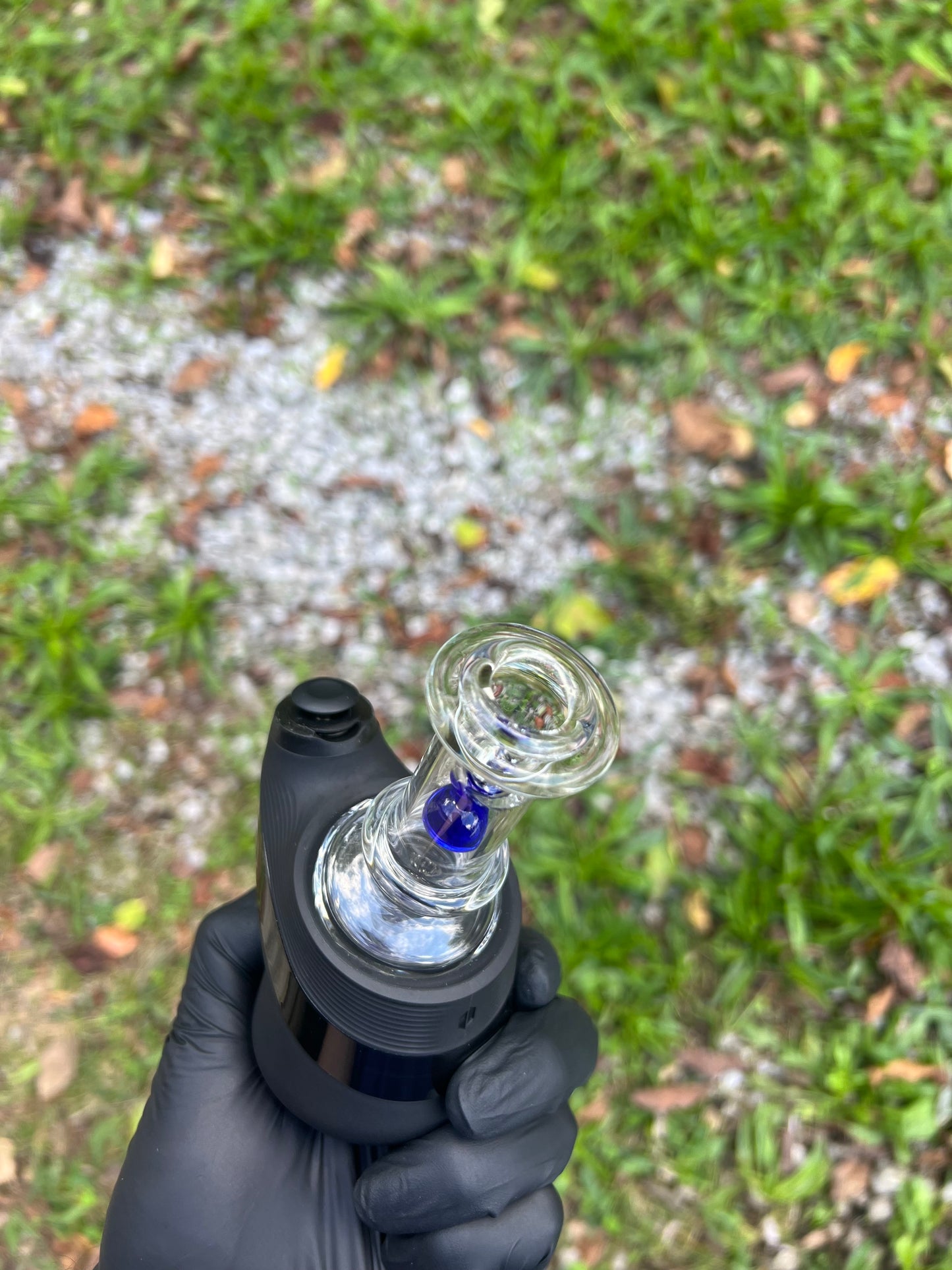 Puffco Peak Dry Marble Top - Cobalt Blue