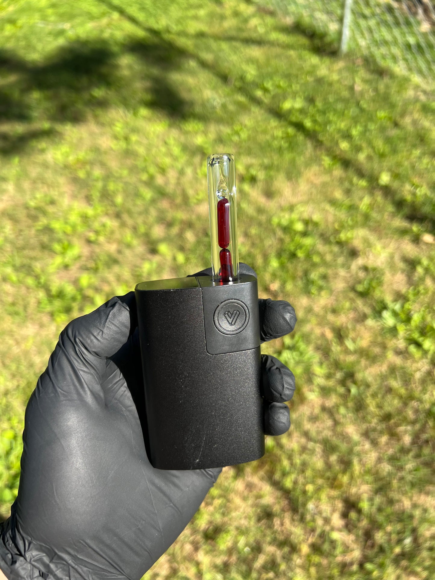 Potv Lobo/ One Glass 2 Terp pill stem - Red
