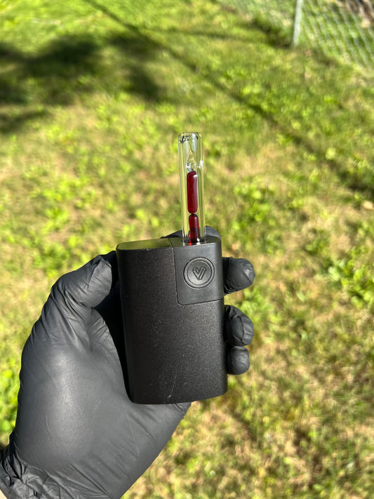 Potv Lobo/ One Glass 2 Terp pill stem - Red