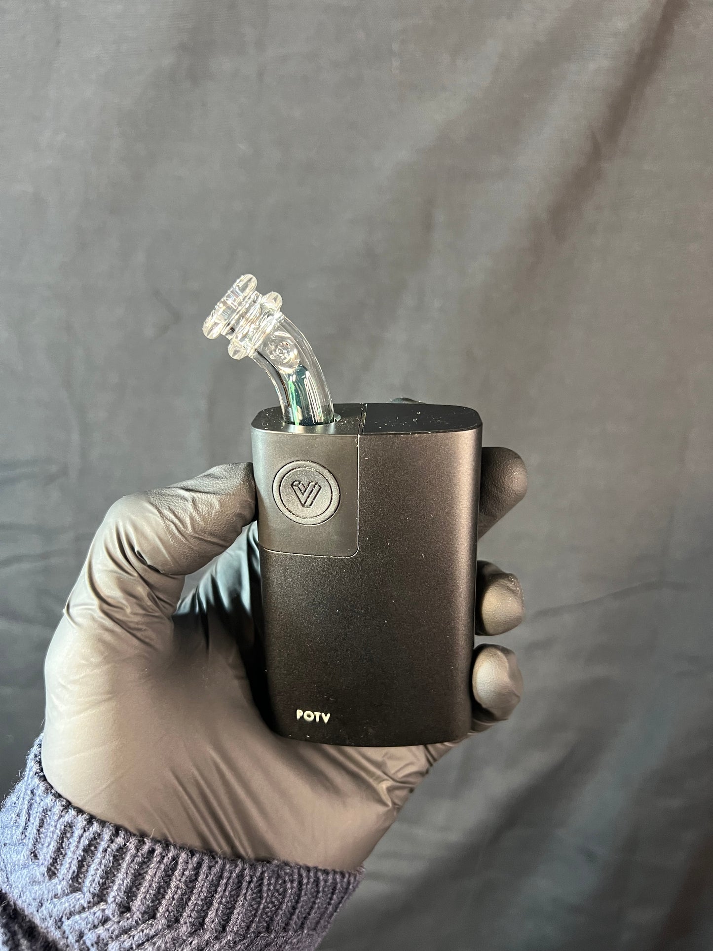 Potv Lobo/ One Glass terp pill stem w/ blown Mp - blue waves opal