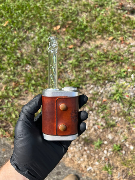 Tinymight Glass 4 Terp Pill Stem w/ dimpled mouthpiece - Milky Yoshi (CFl)
