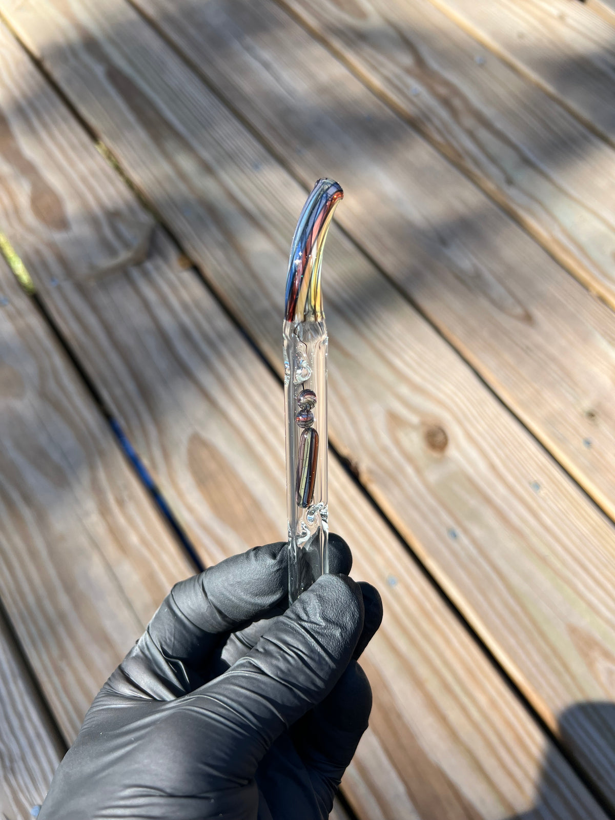 Firewood 11/12 Glass Terp Pill/ marble curved stem- Vibes