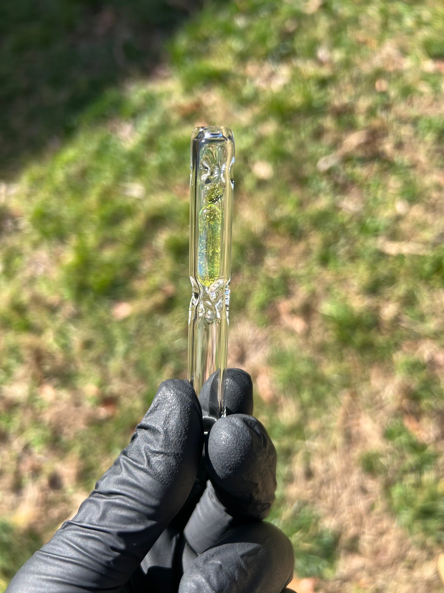 Bakx Glass Terp Pill/ marble Stem w/dimpled MP- Limeade