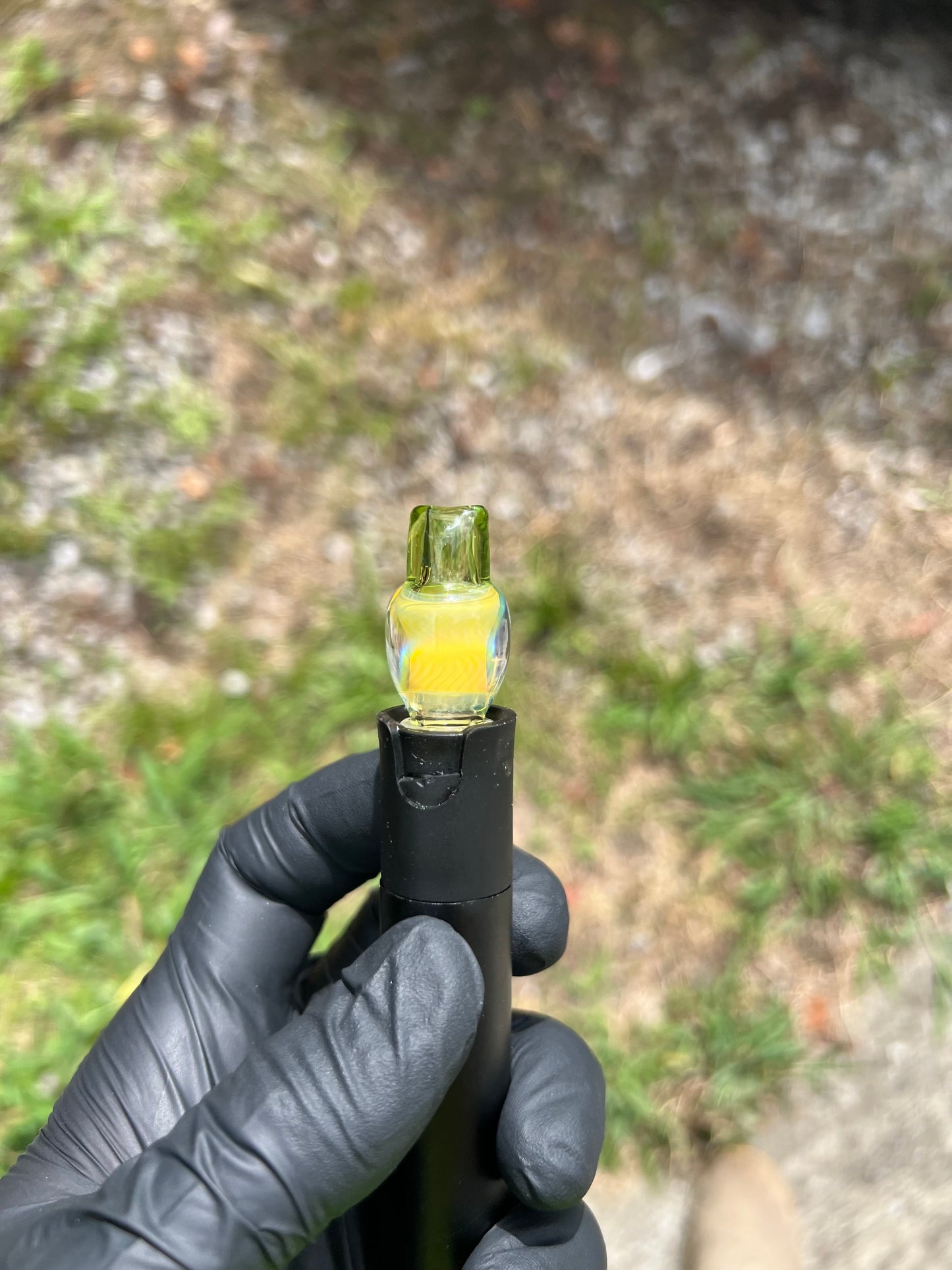 Puffco Pivot Glass Implosion Turbine Top - Absinthe #1