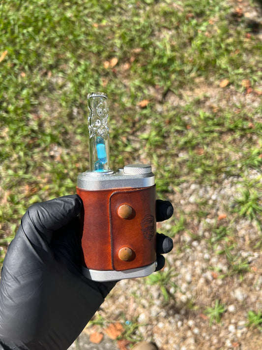 Tinymight Glass 2 Terp Pill Stem w/ dimpled mouthpiece - Marina