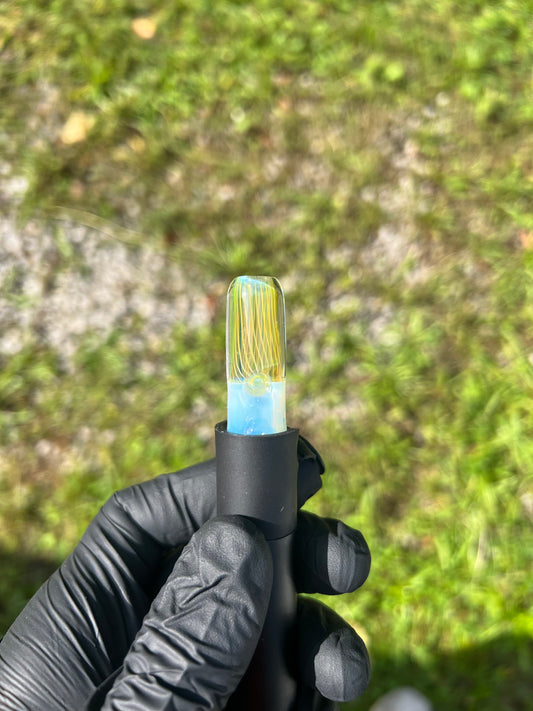 Puffco Pivot Glass Top - Silver Fume/ Ghost #2