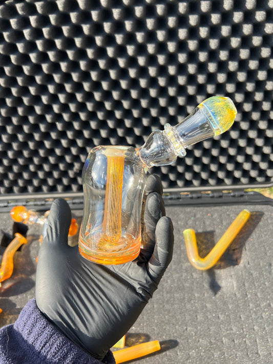 10mm Dewar Bubbler - Silver Fume #1