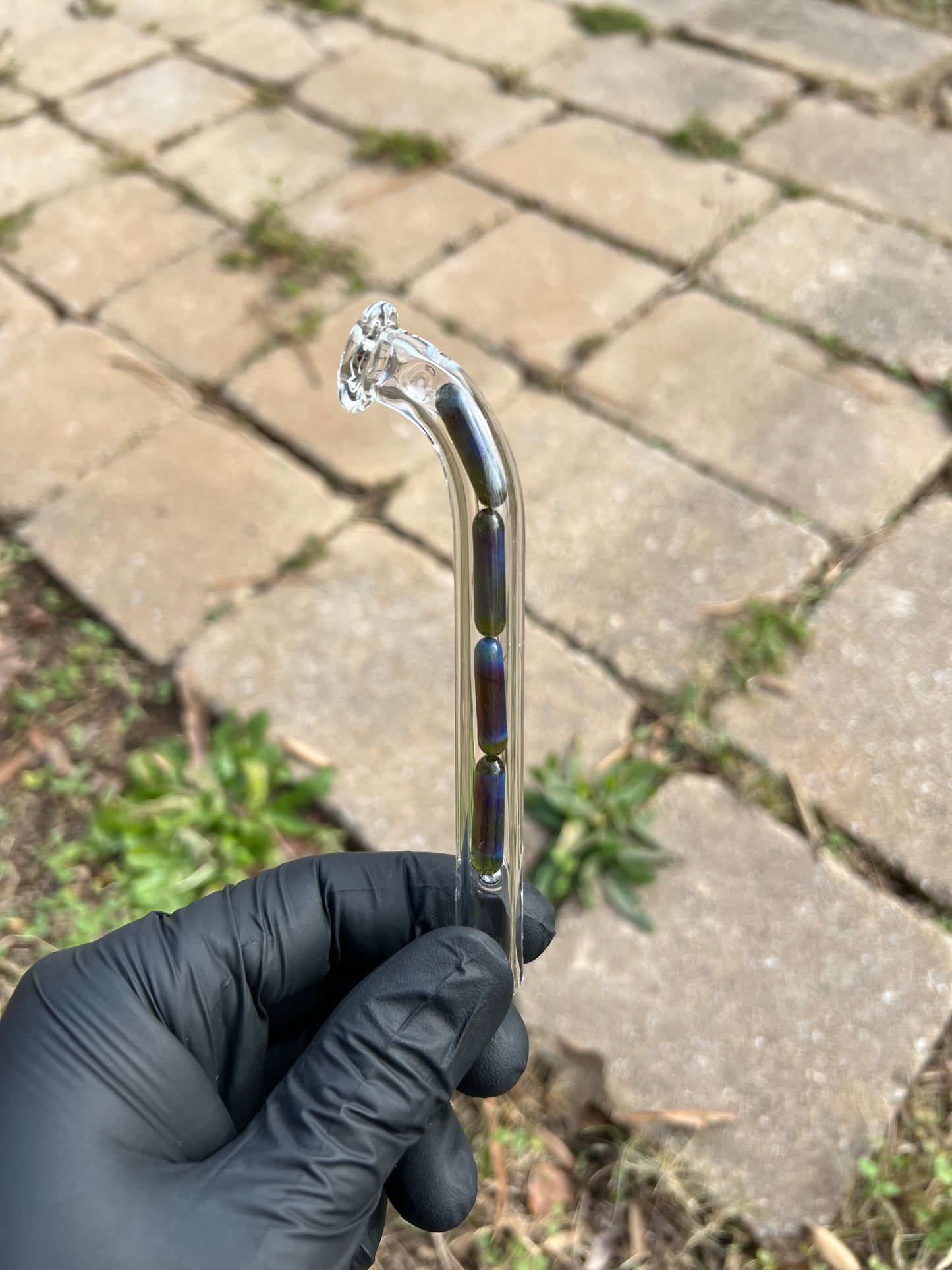 Firewood 11/ Dynavap Glass 4 Terp Pill Stem- Blue Honey