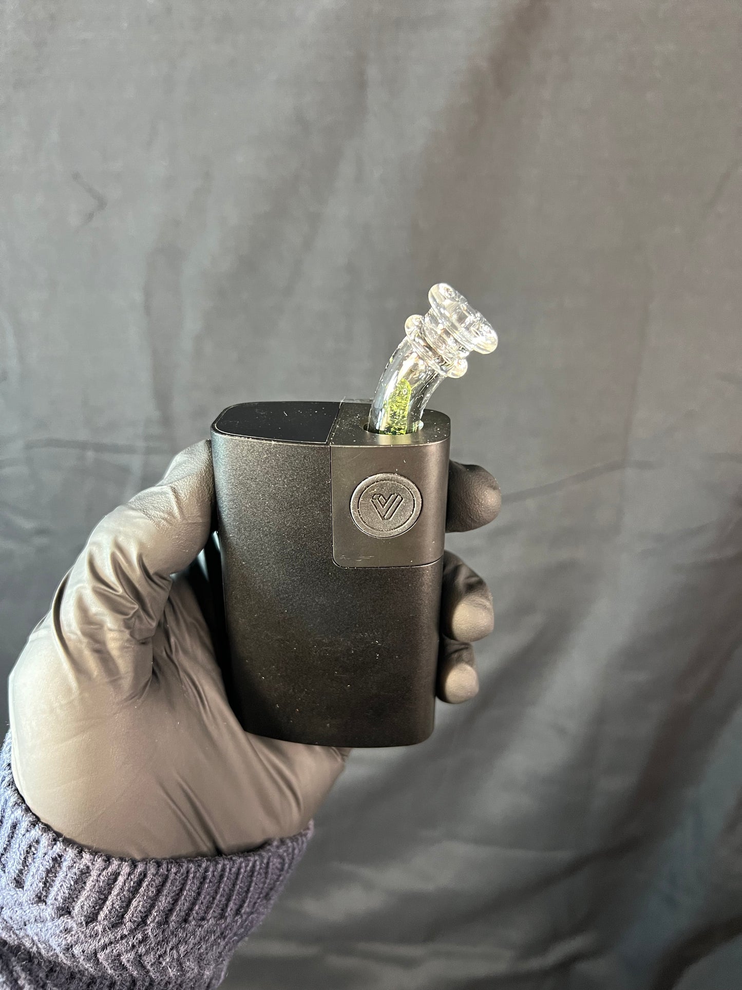 Potv Lobo/ One Glass terp pill stem w/ blown Mp - Limeade