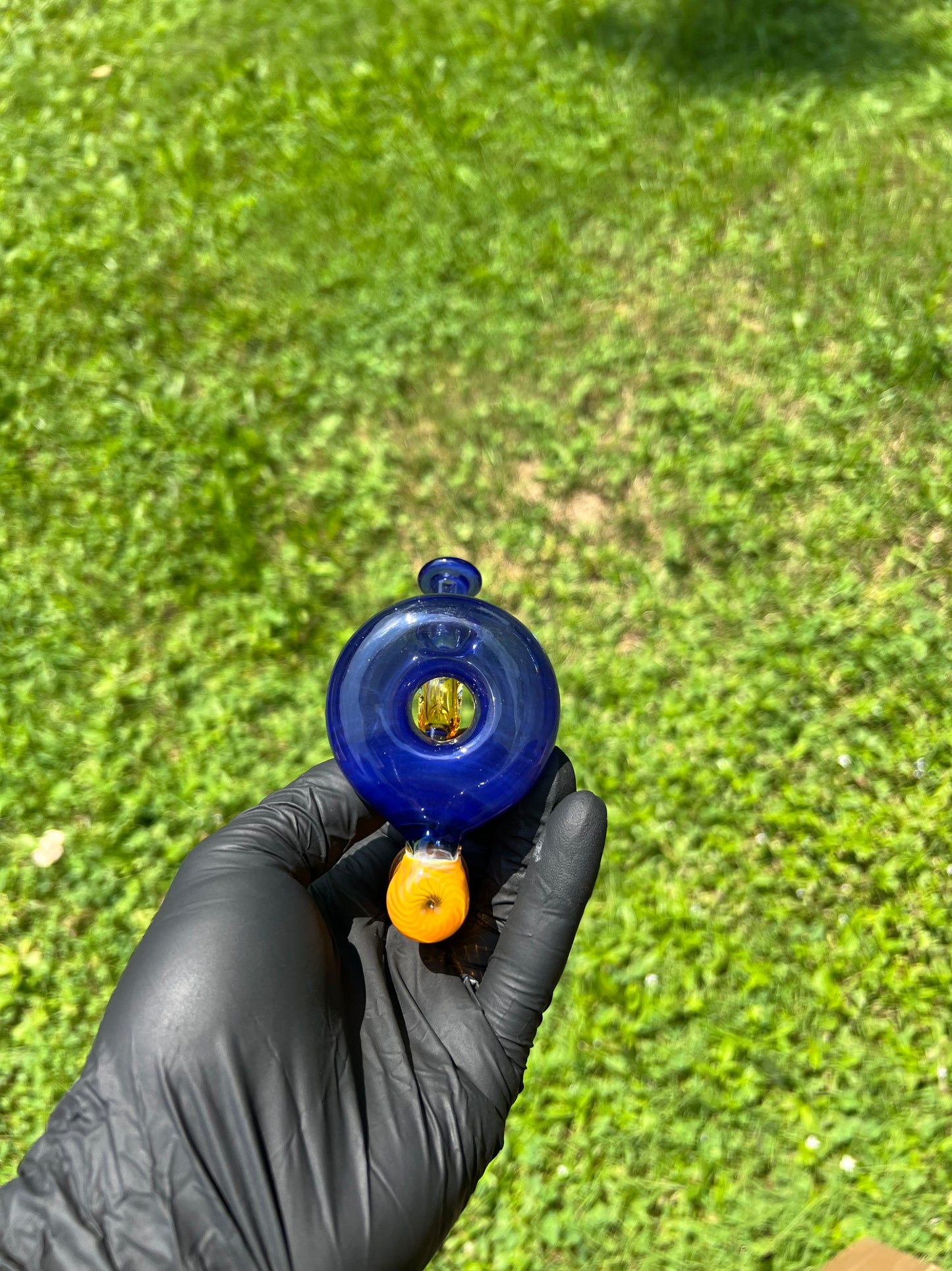 14mm Stationary Donut - Blueberry Satin / Fume