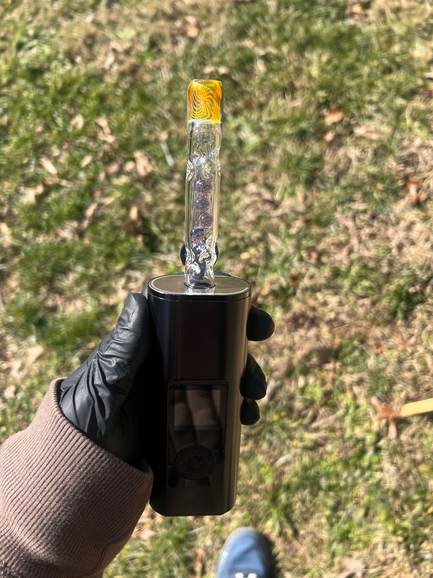 Solo 3 Glass Marble Stem w/ Fume Mp- purple