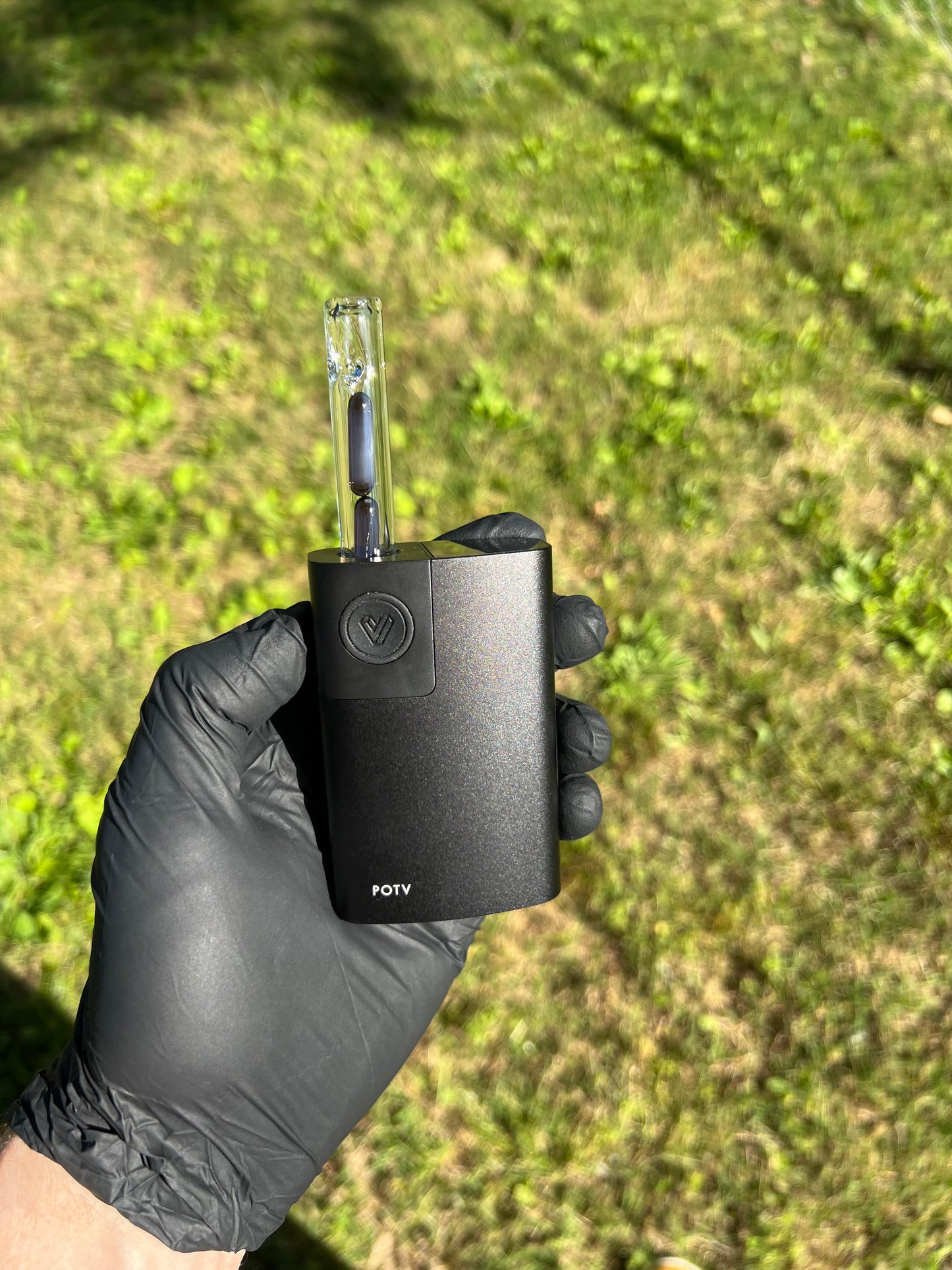 Potv Lobo/ One Glass 2 Terp pill stem - blackberry jam