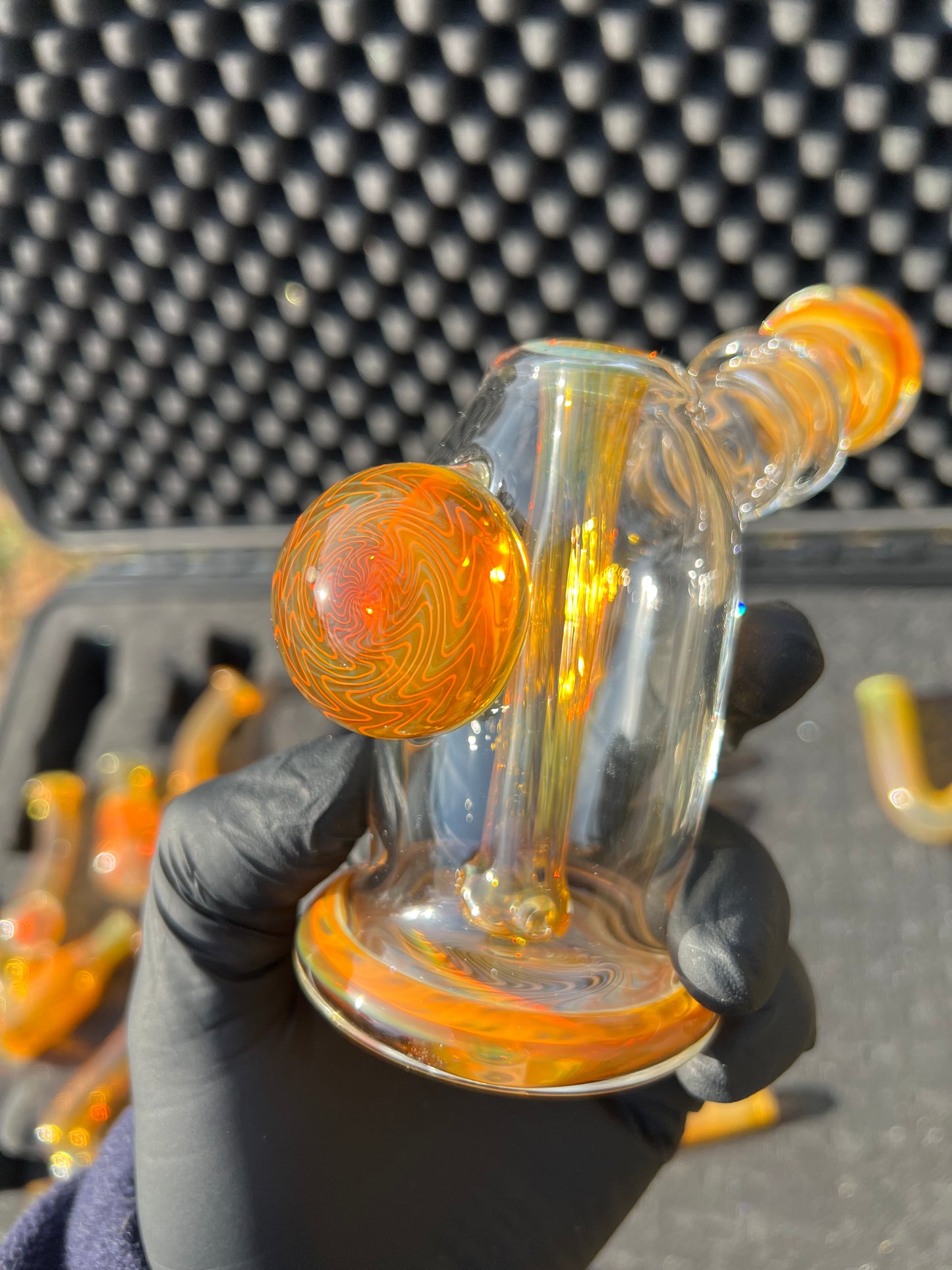 10mm Dewar Bubbler - Silver Fume #2