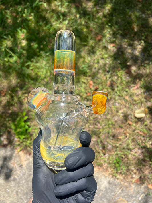 14mm Incalmo Silver Fume Female Banger Hanger