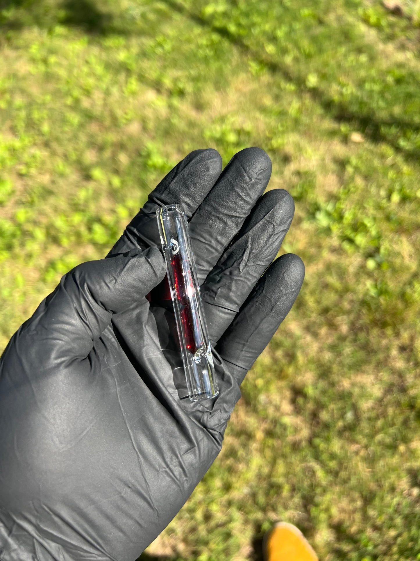 Potv Lobo/ One Glass 2 Terp pill stem - Red
