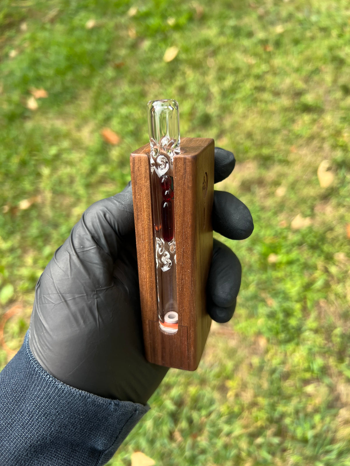 Firewood 11/12 Glass Terp Pill/ marble Stem- Transparent Phoenix #2