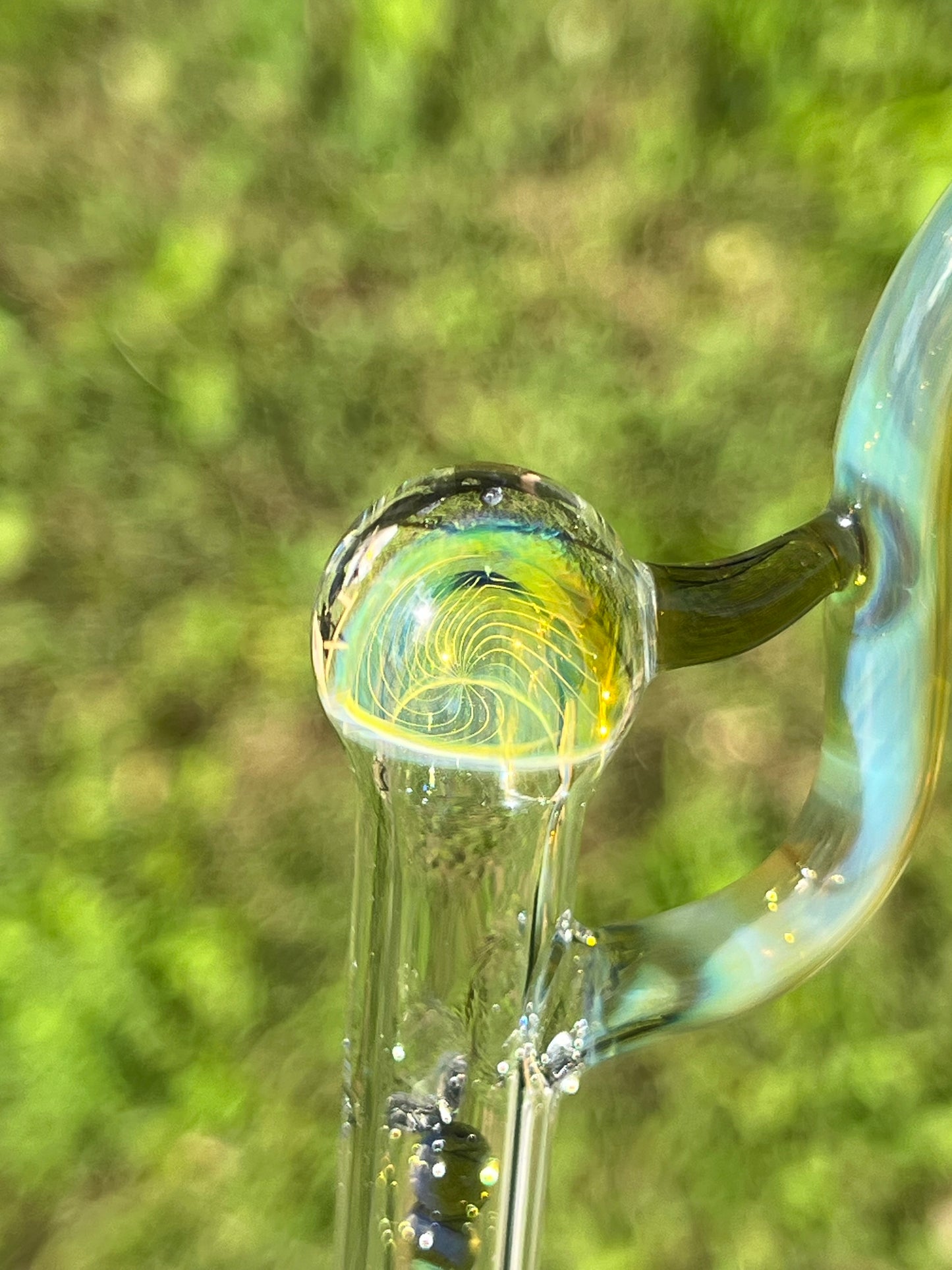 Firewood 11 Glass Terp Pill/ marble Implosion Stem- Nightshade