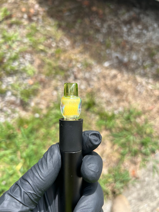 Puffco Pivot Glass Implosion Turbine Top - Absinthe #1