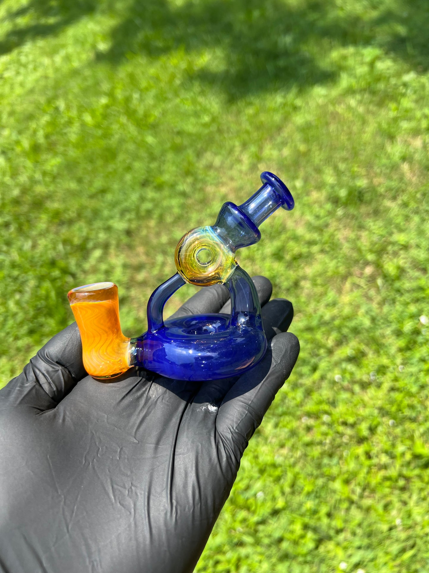 14mm Stationary Donut - Blueberry Satin / Fume