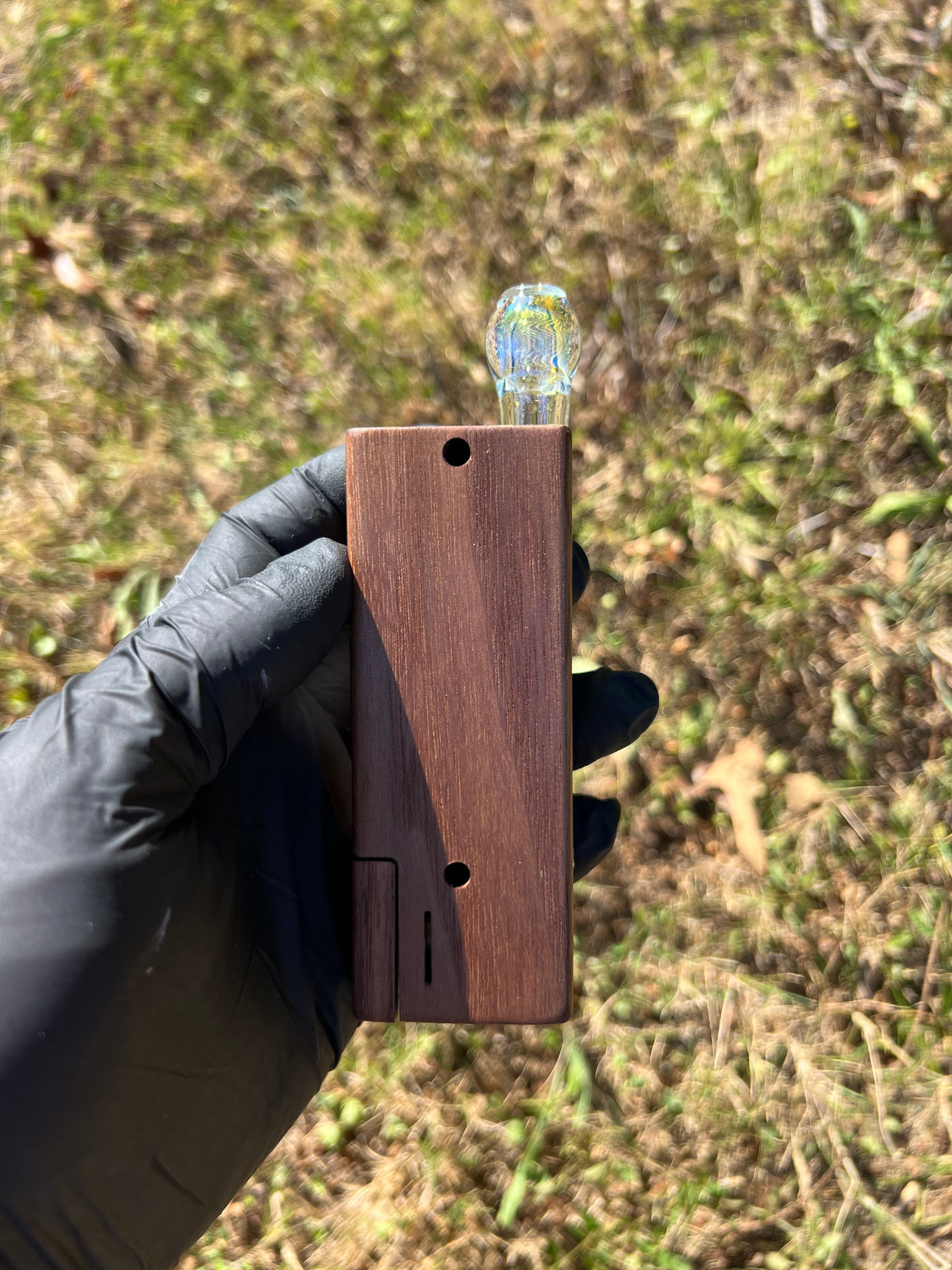 Firewood 11/12 Glass Terp Pill/ marble Implosion stem- Unicorn Opal